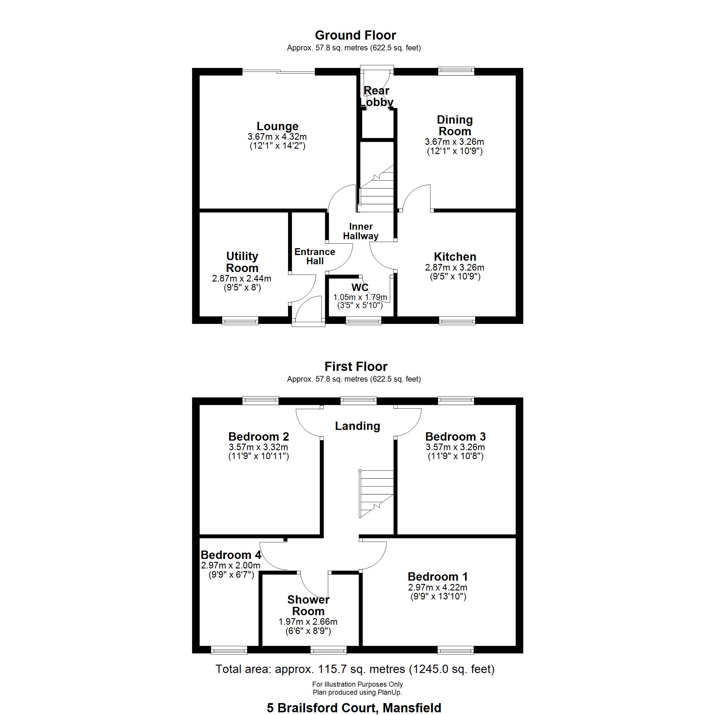 5, Brailsford Court, Mansfield floorplan