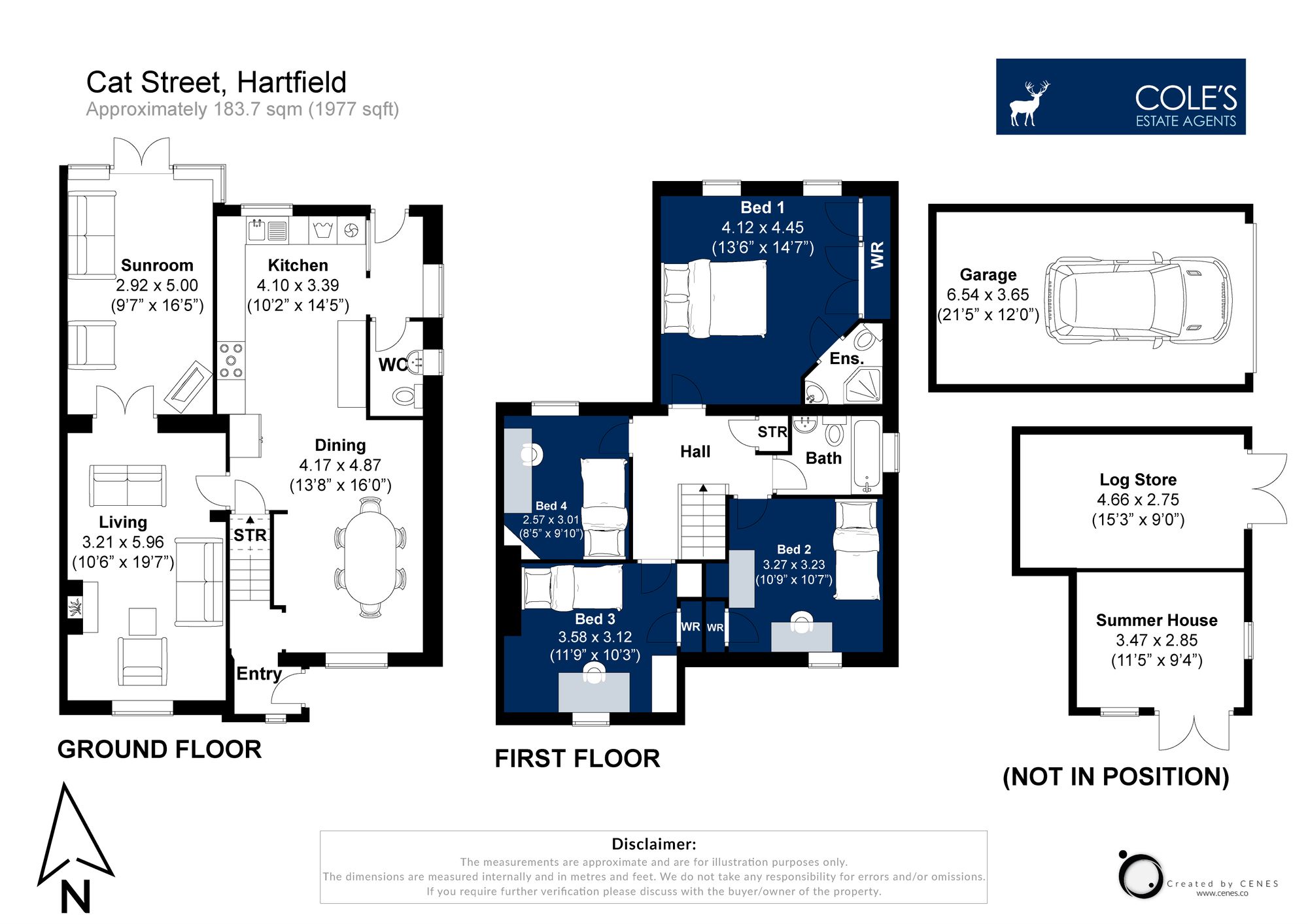 Bramble Lea Cat Street, Hartfield floorplan