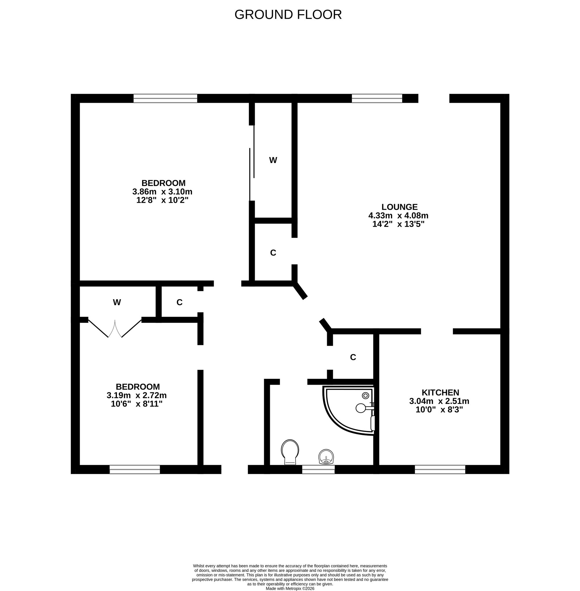 12a Naughton Place, Dundee floorplan