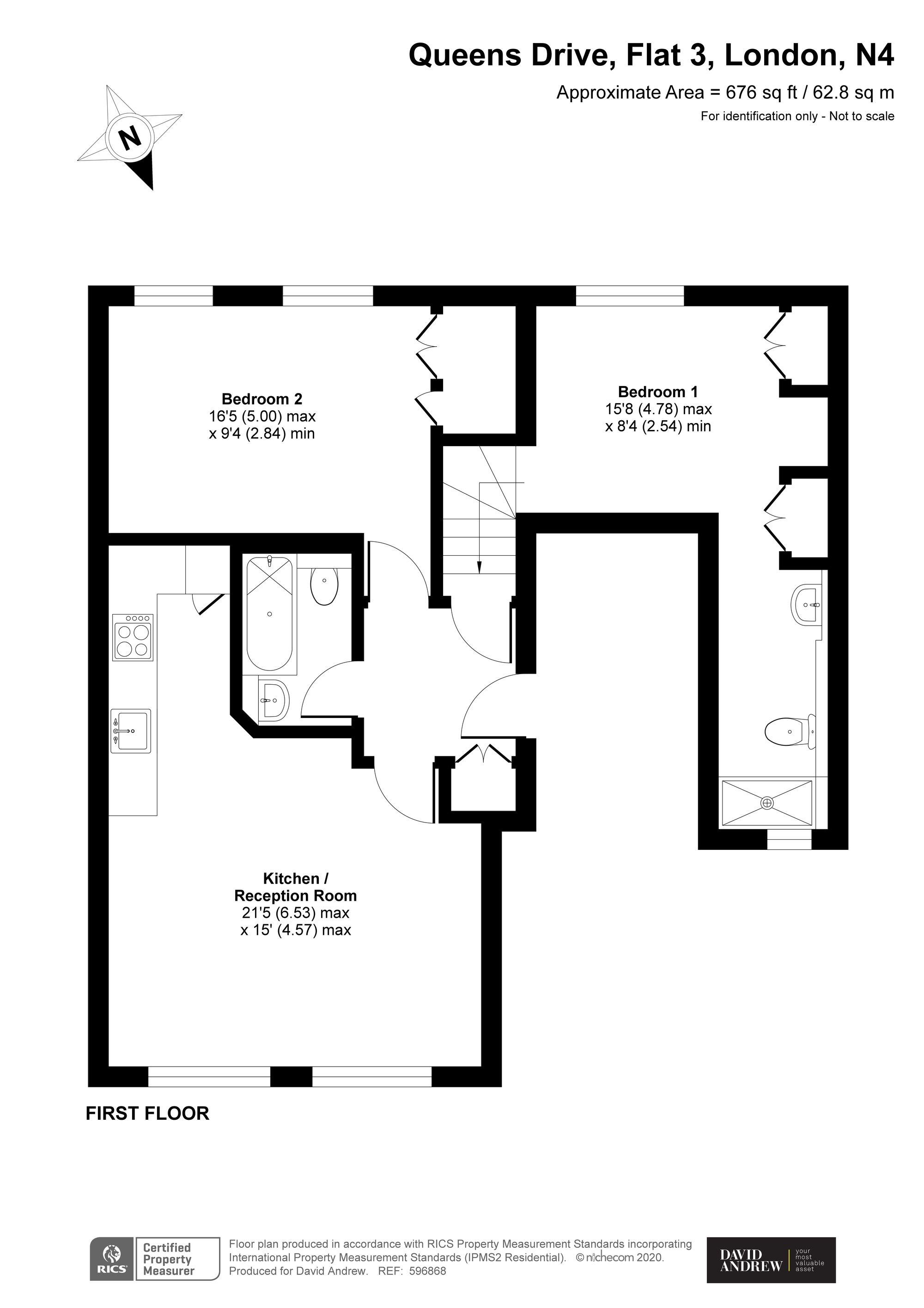 Flat 3, 109 Queens Drive, London floorplan