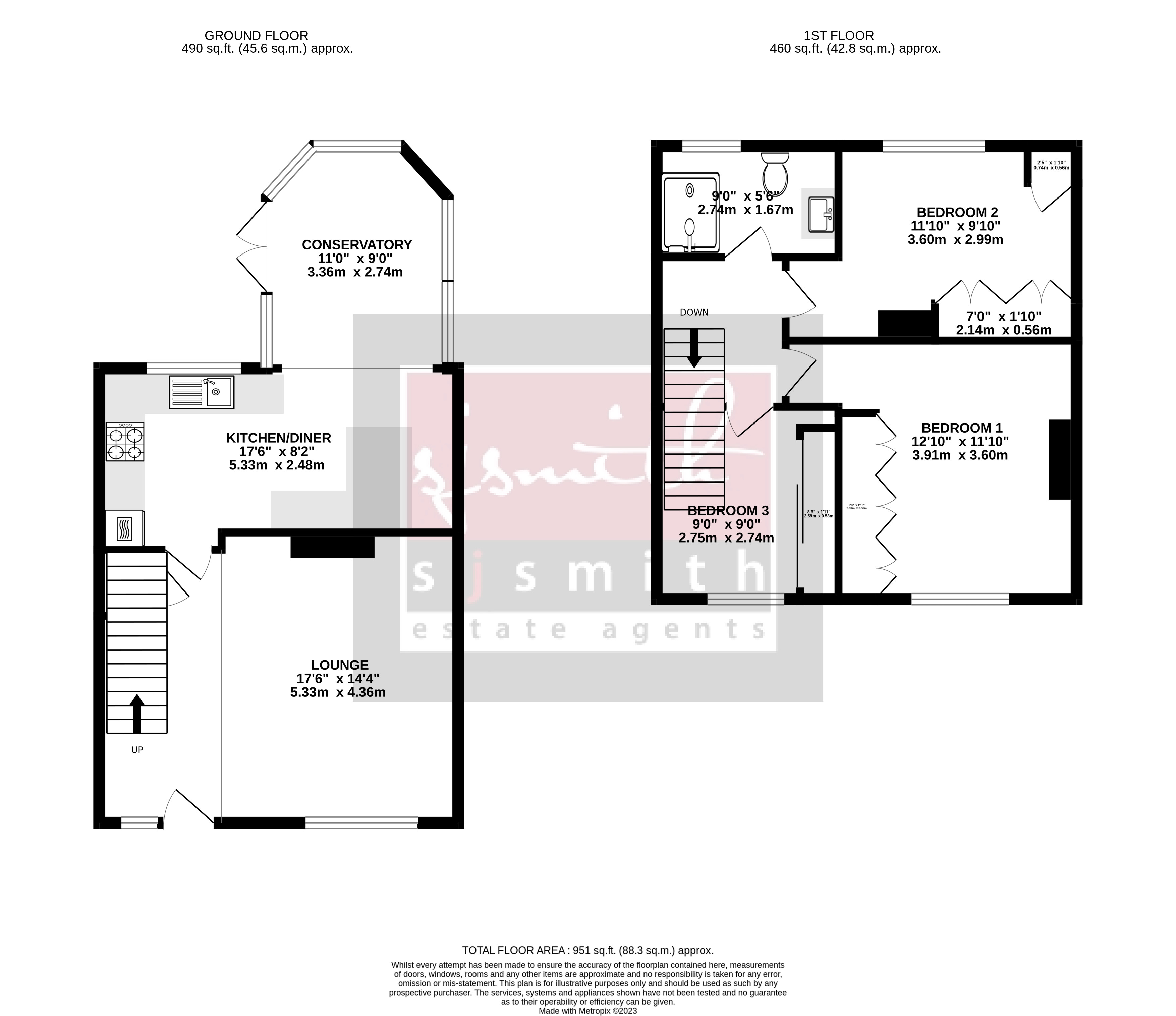 19, Huntingfield Way, Egham floorplan