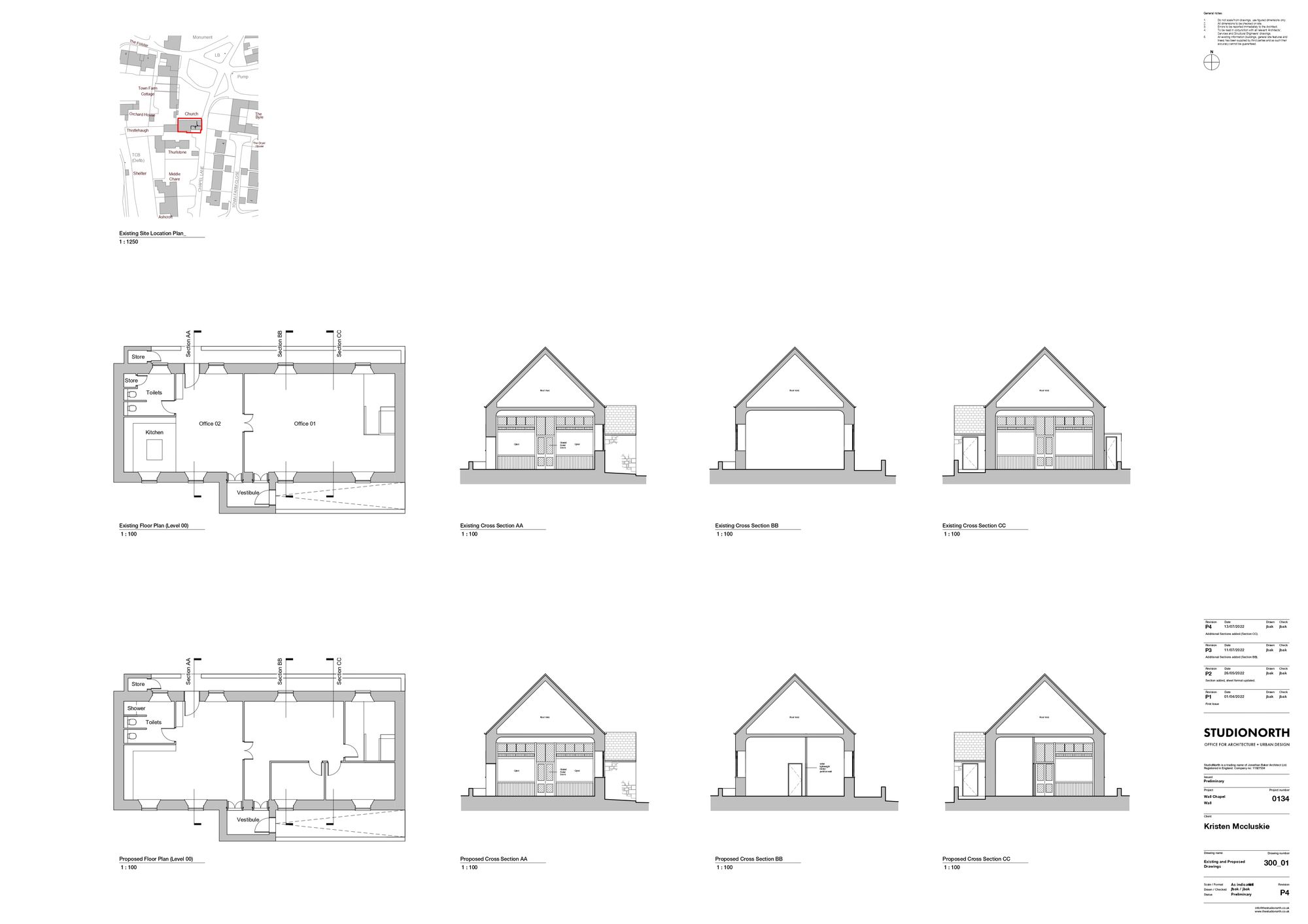 Wall Methodist Chapel, Hexham floorplan