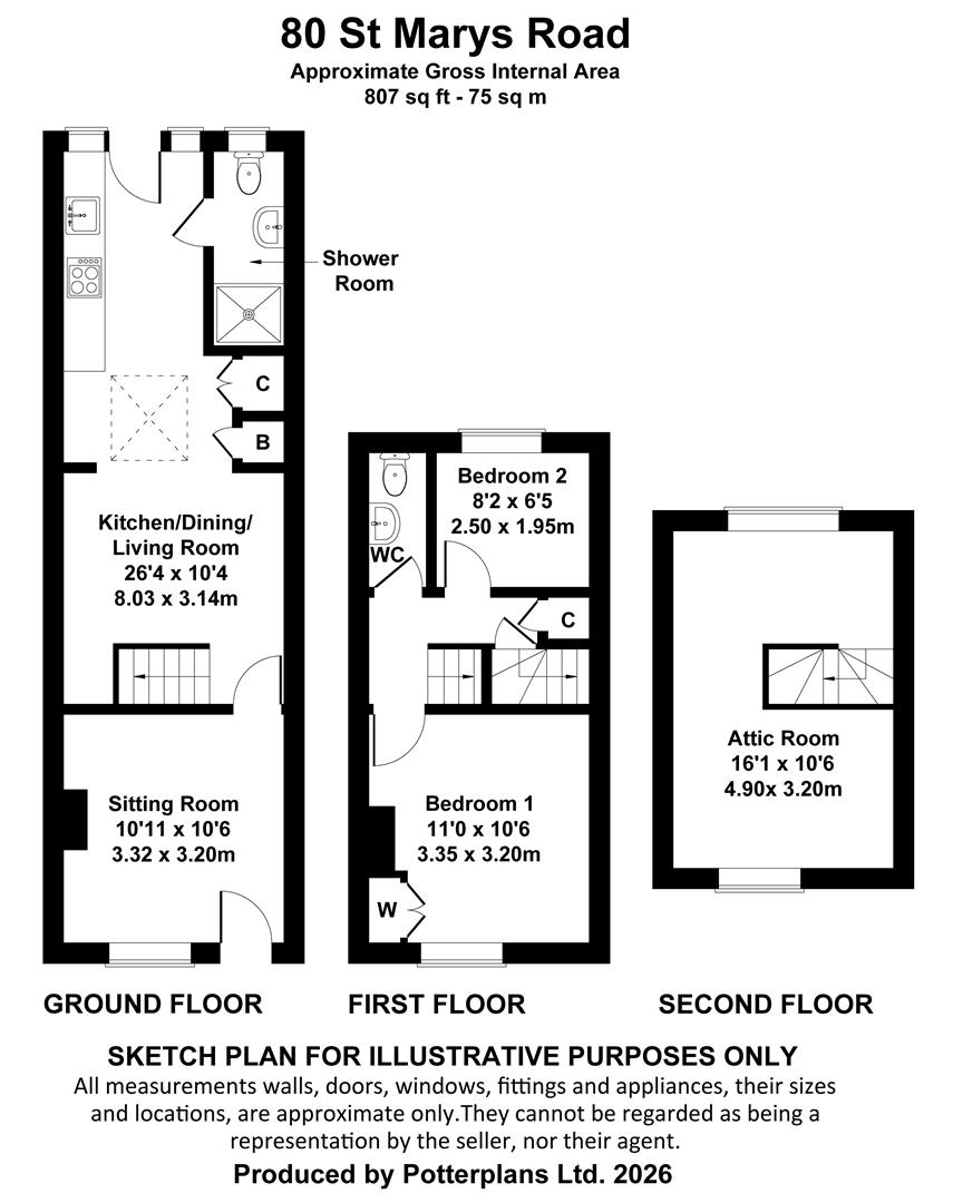 80, St. Marys Road, Cowes floorplan