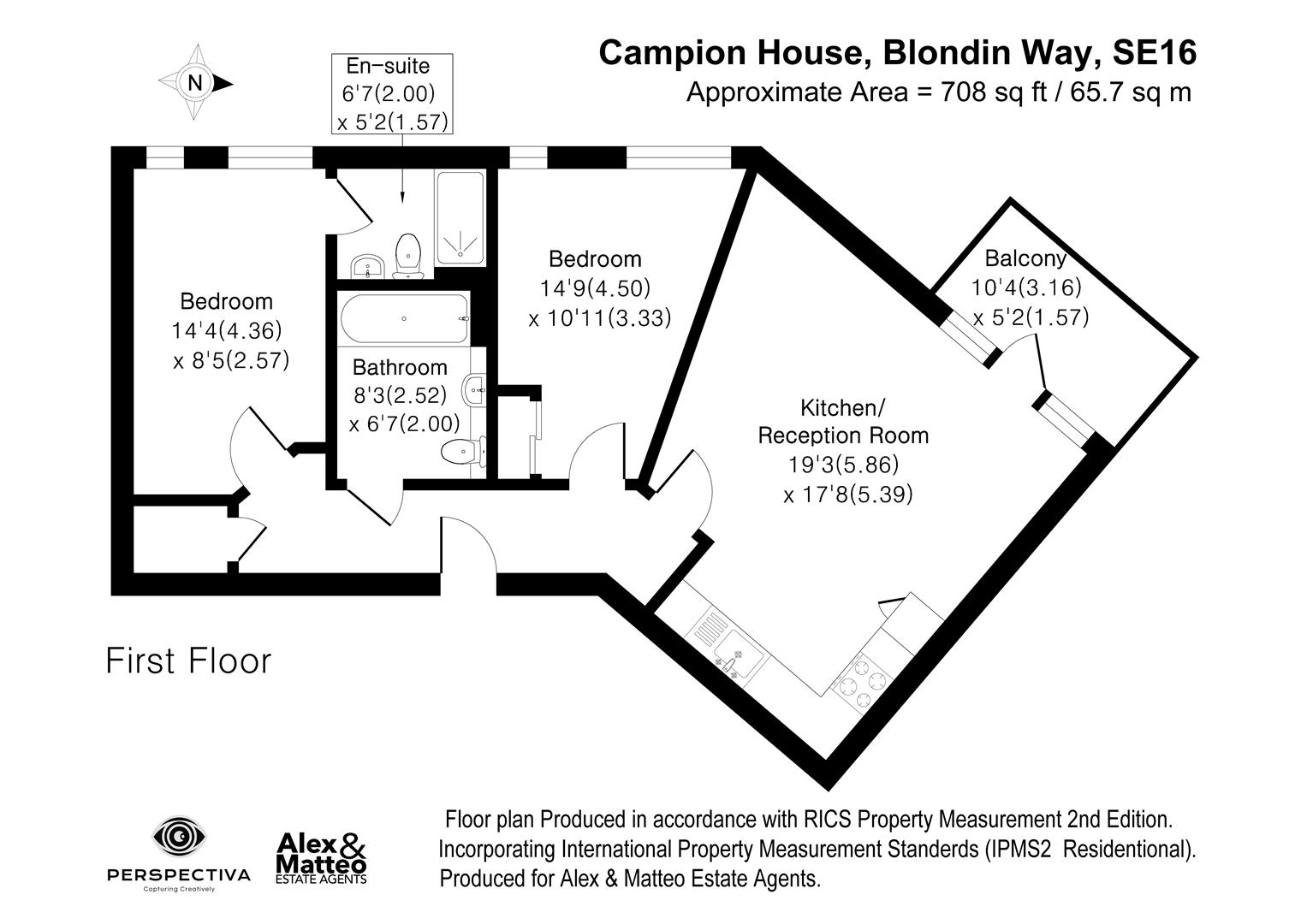4 Campion House, Blondin Way, London floorplan