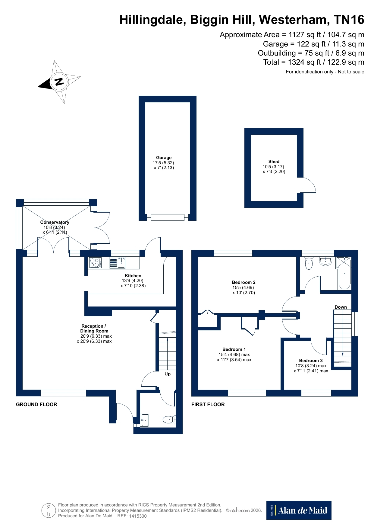 7, Hillingdale, Westerham floorplan