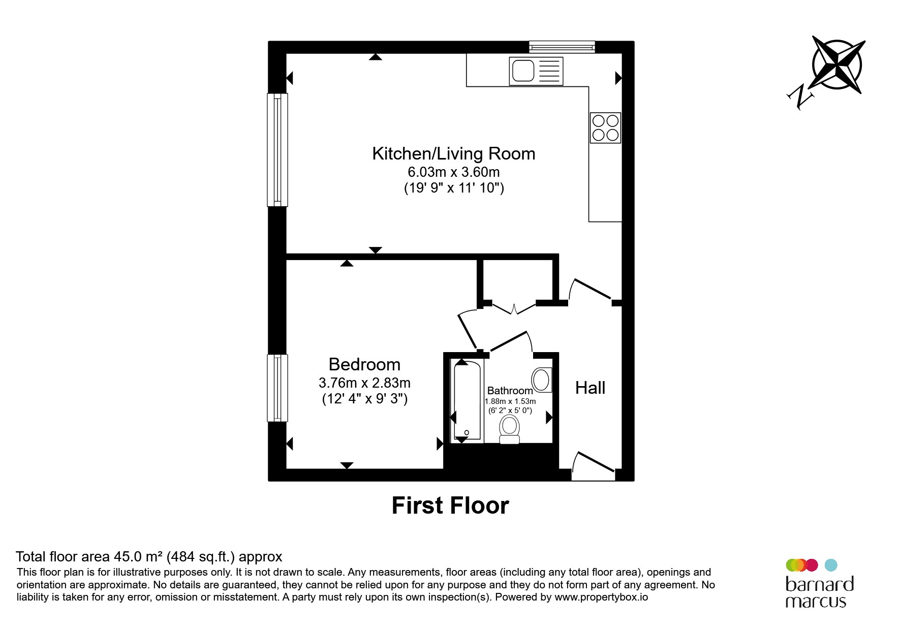 Flat 8, Vista House, Lincoln Road, Dorking floorplan
