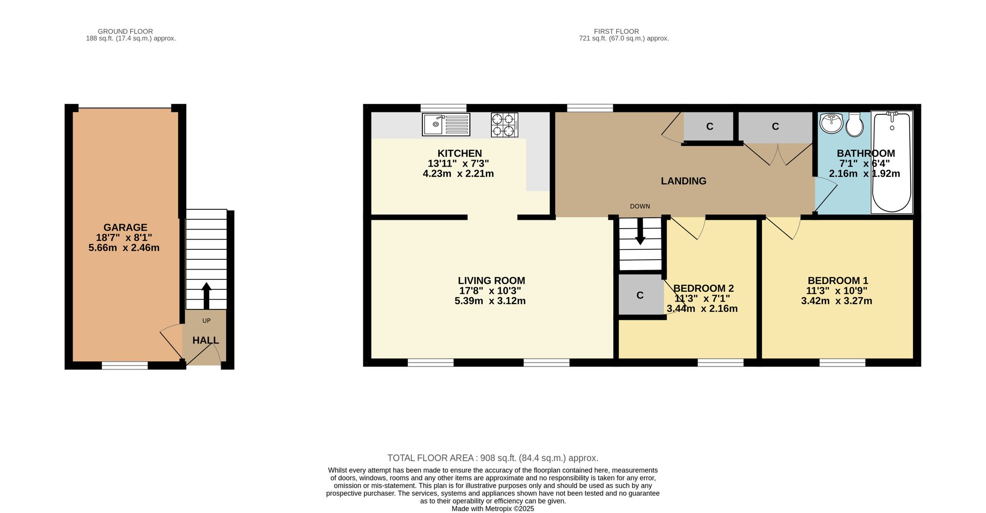 64 Mill House Road, Taunton floorplan