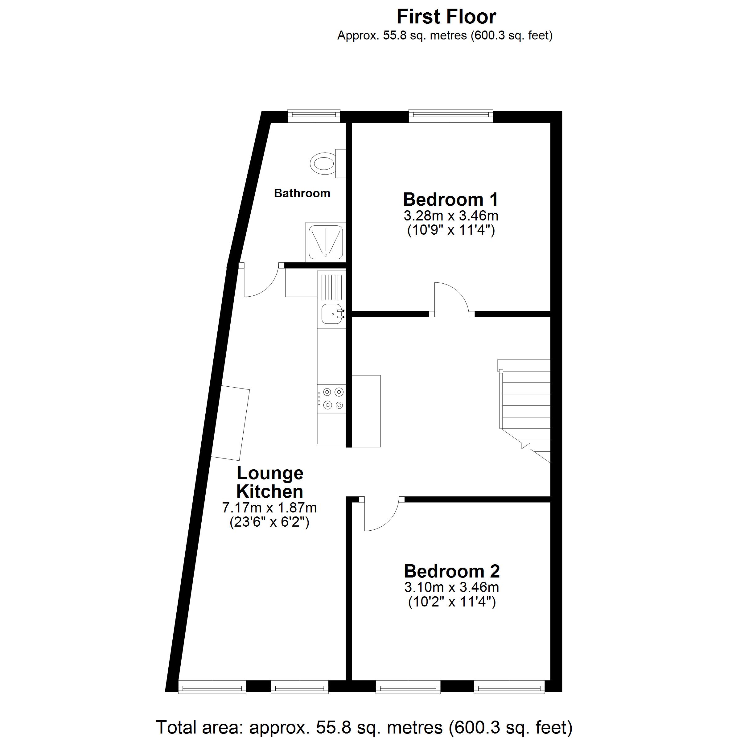 98, Westmead Road, Sutton floorplan