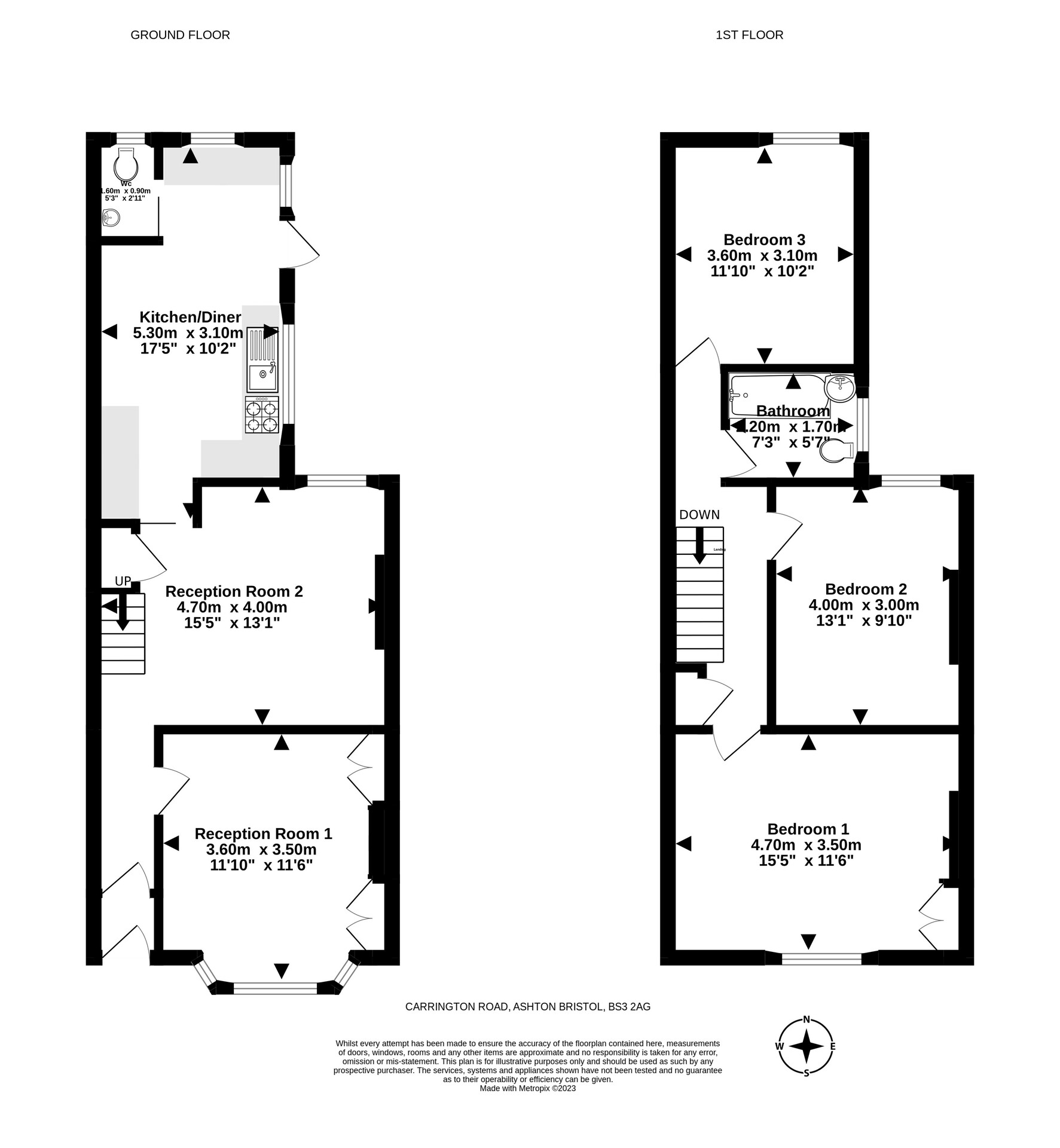 Carrington Road, Ashton, Bristol BS3, 3 bedroom terraced house for sale