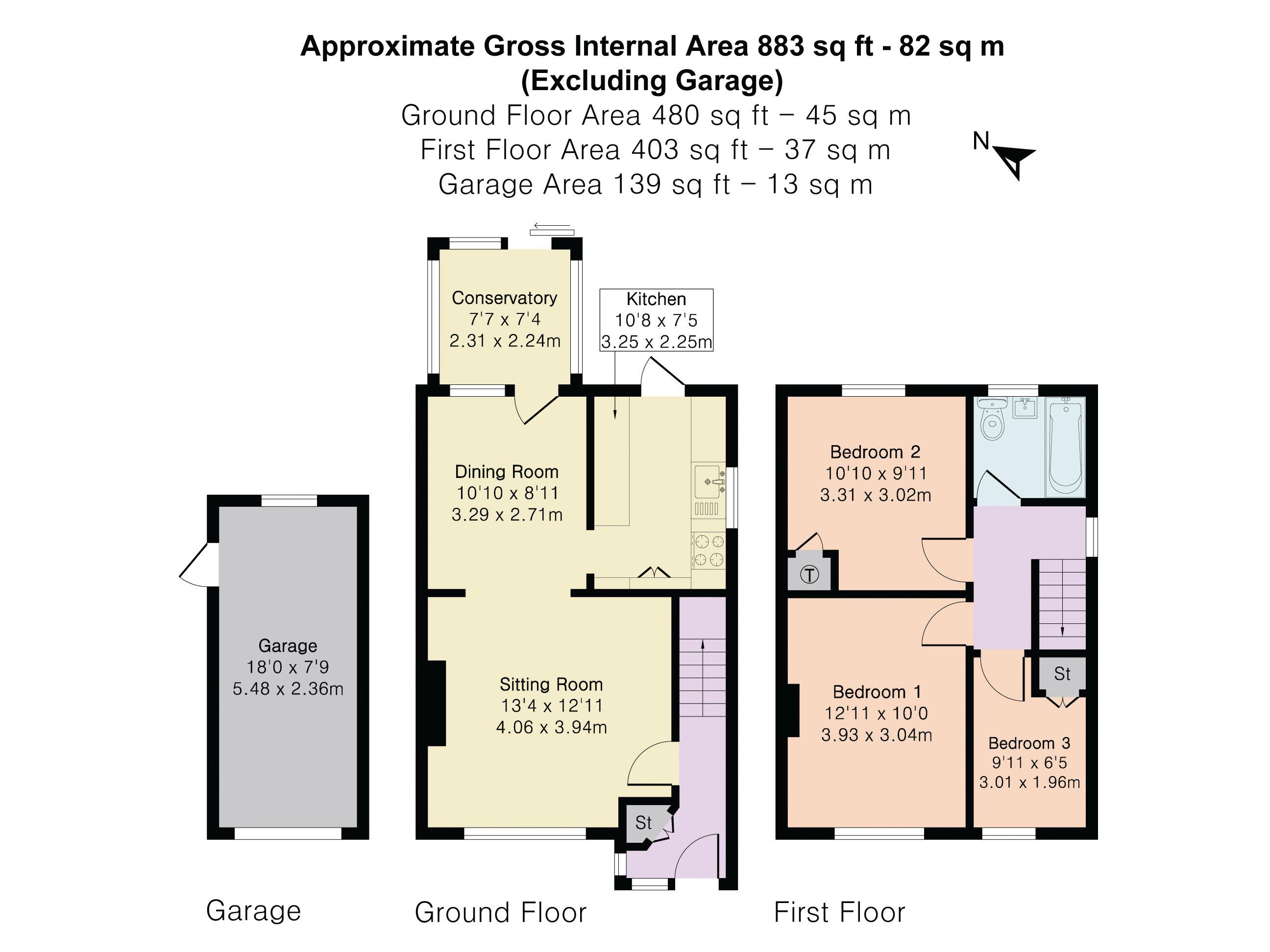 55, Browning Crescent, Milton Keynes floorplan