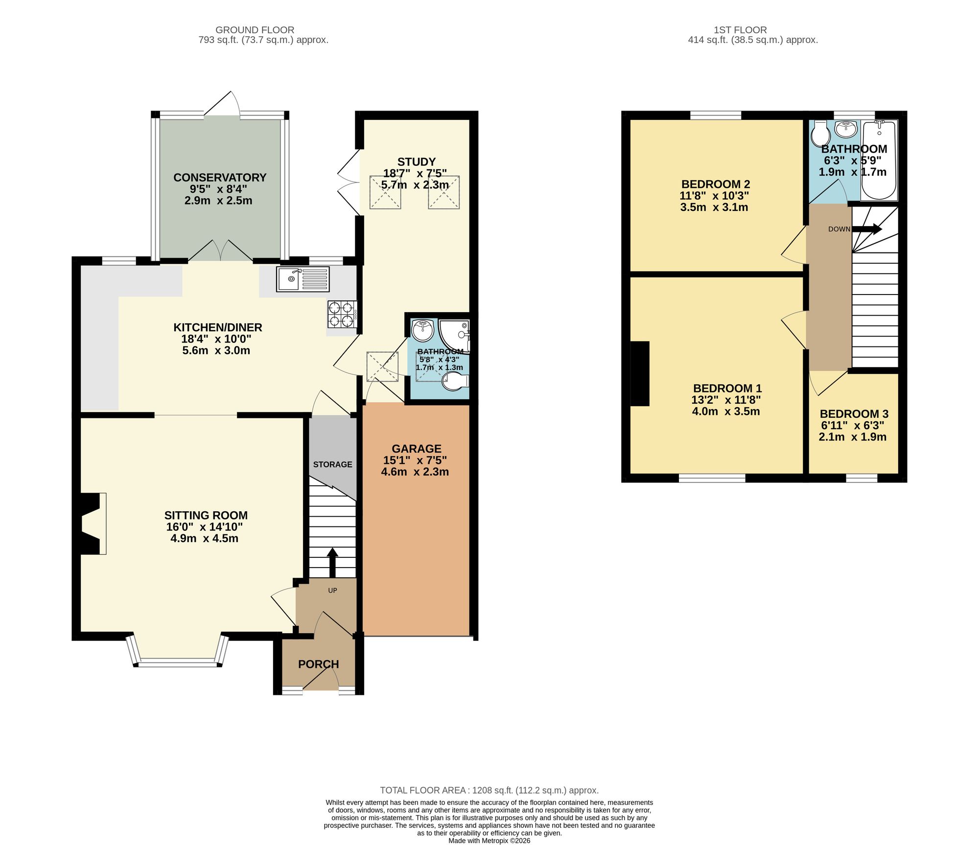 54 Bingley Road, Ilkley floorplan
