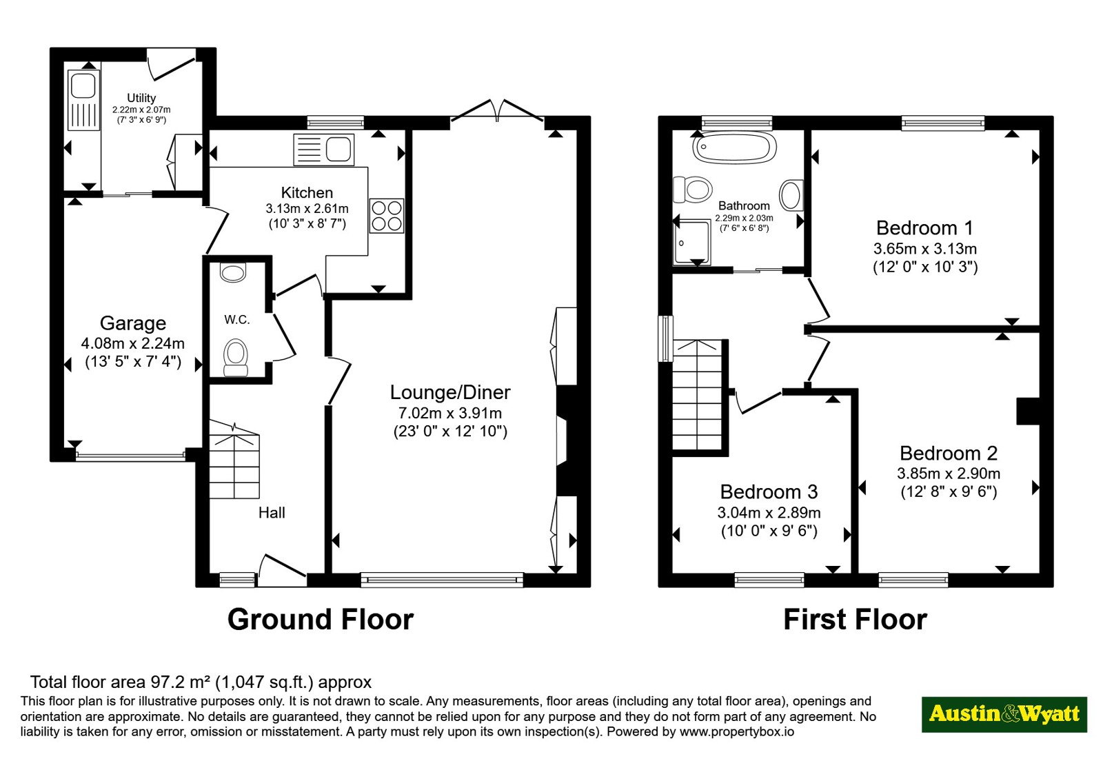12, Austen Close, Southampton floorplan