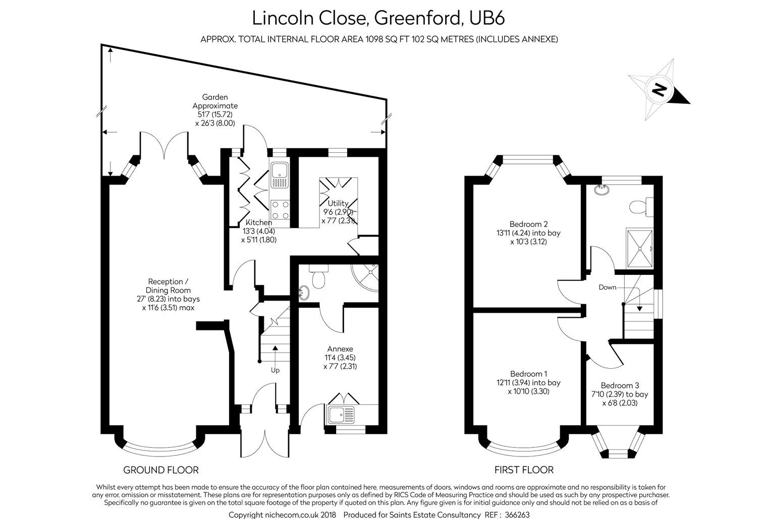 3 Bedrooms Semi-detached house for sale in Lincoln Close, Greenford UB6