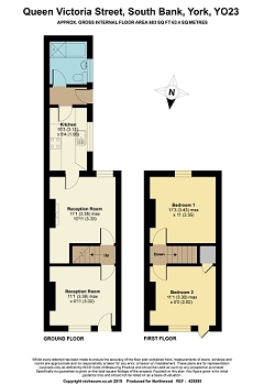 2 Bedrooms Terraced house to rent in Queen Victoria Street, York YO23