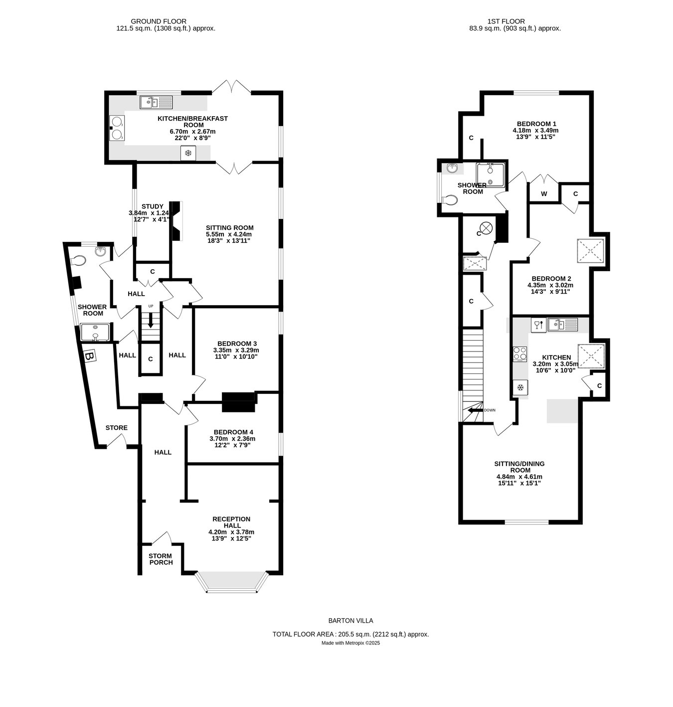 Barton Villa, Main Road, Brockenhurst floorplan