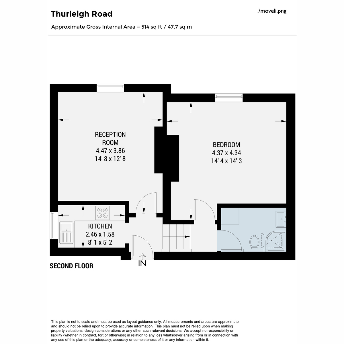 Flat Flat 5, 3, Thurleigh Road, London floorplan