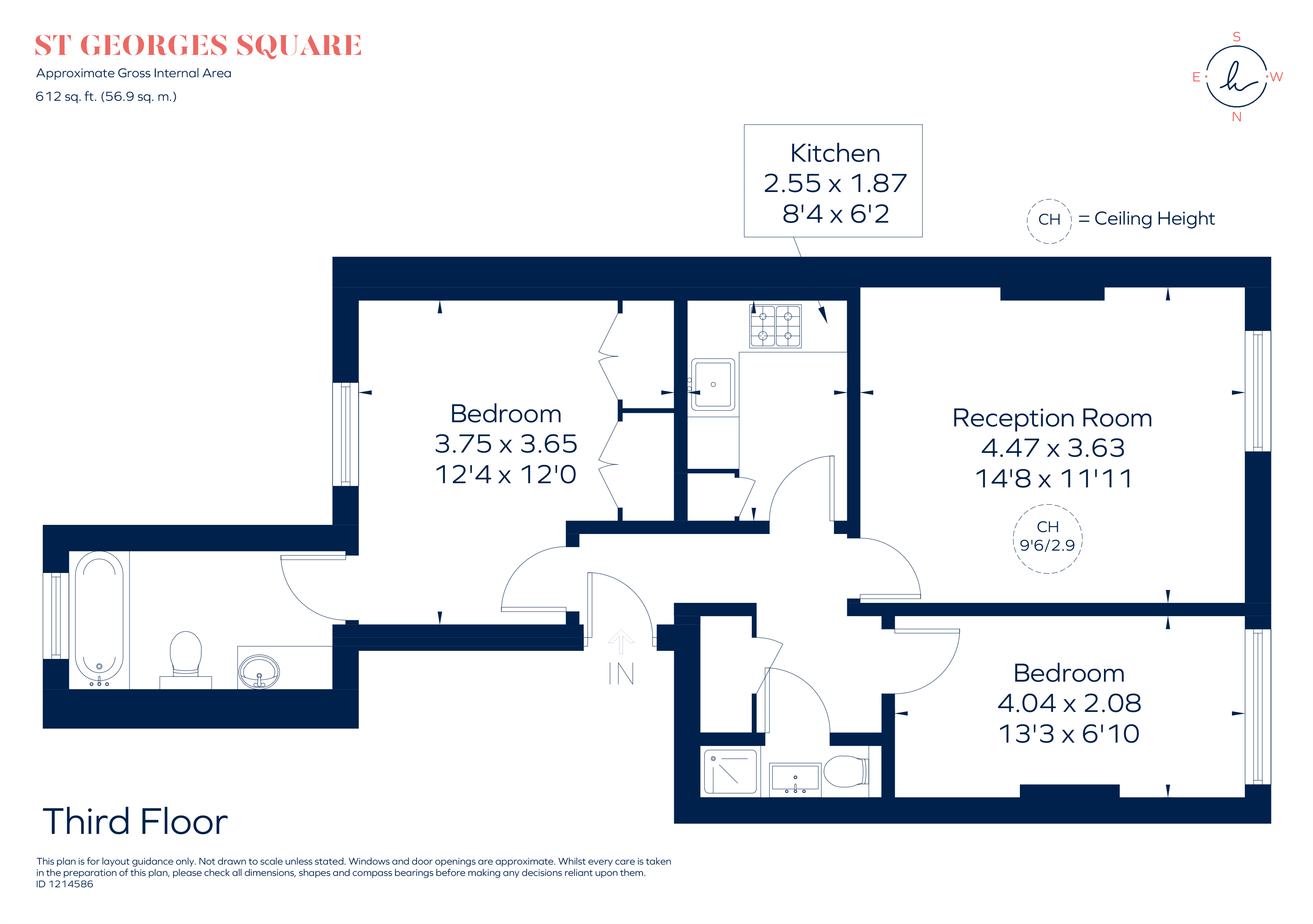 St Georges Square, London floorplan