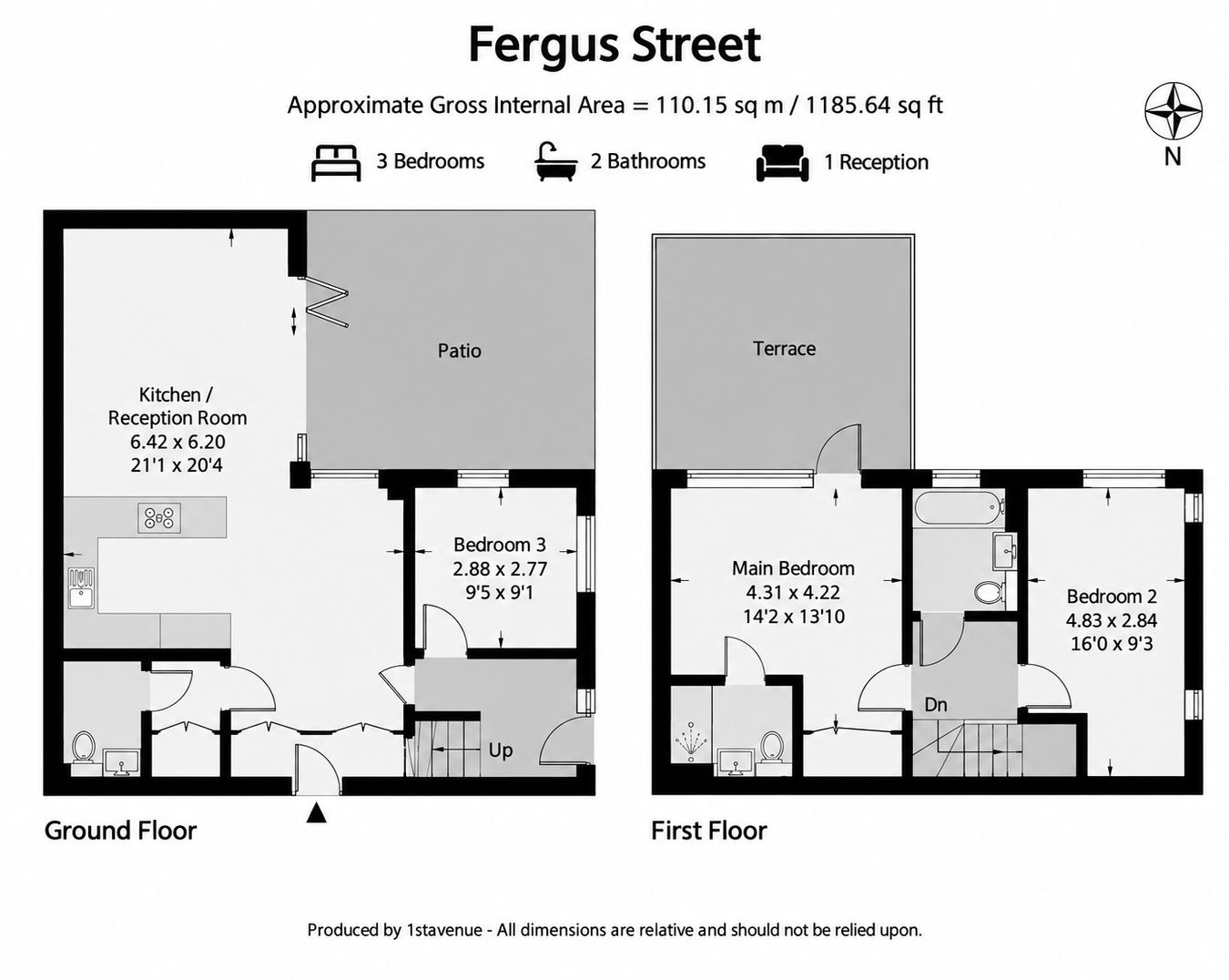 Fergus Street, London floorplan
