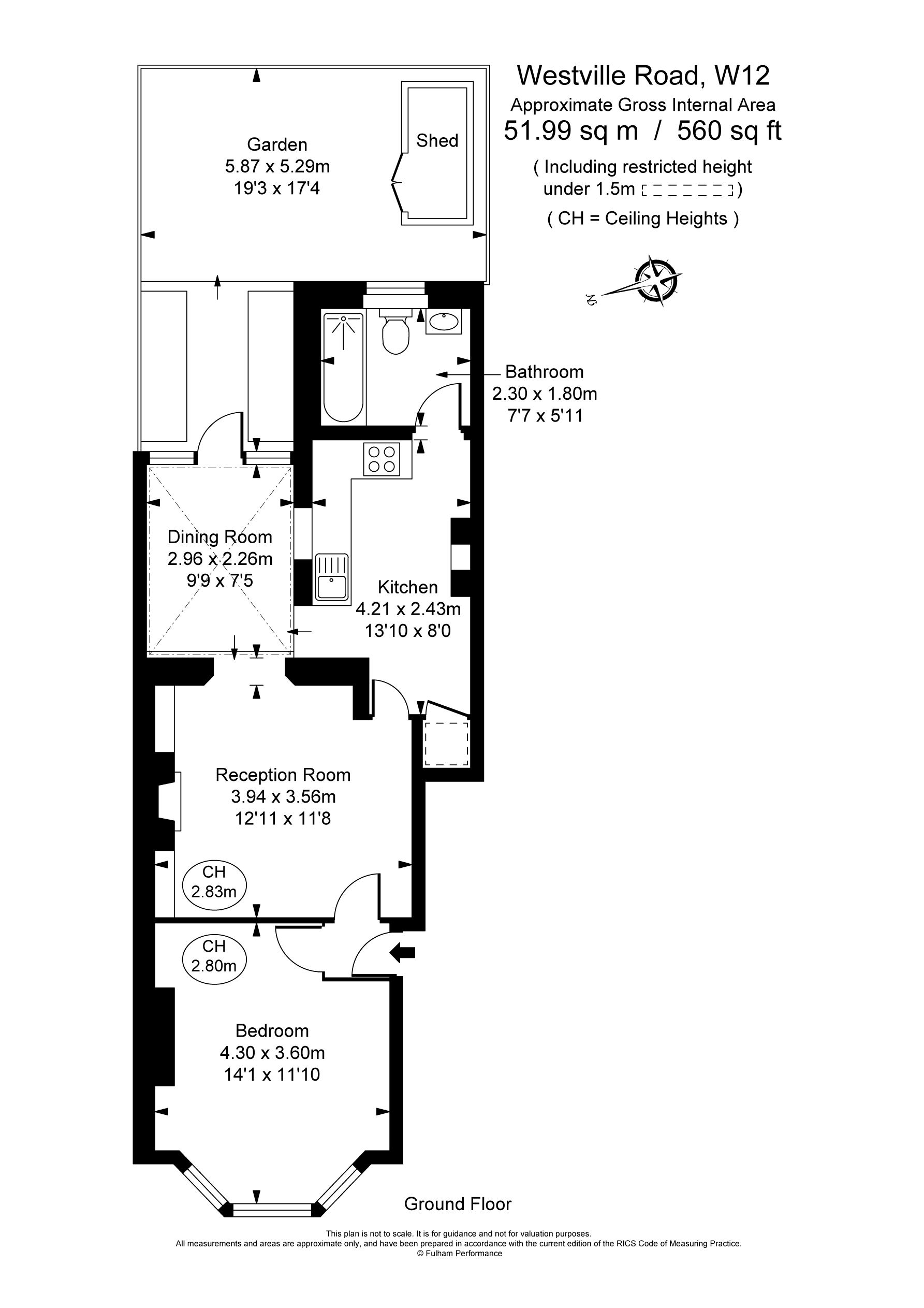 Westville Road, Shepherd's Bush, London W12, 1 bedroom flat for sale