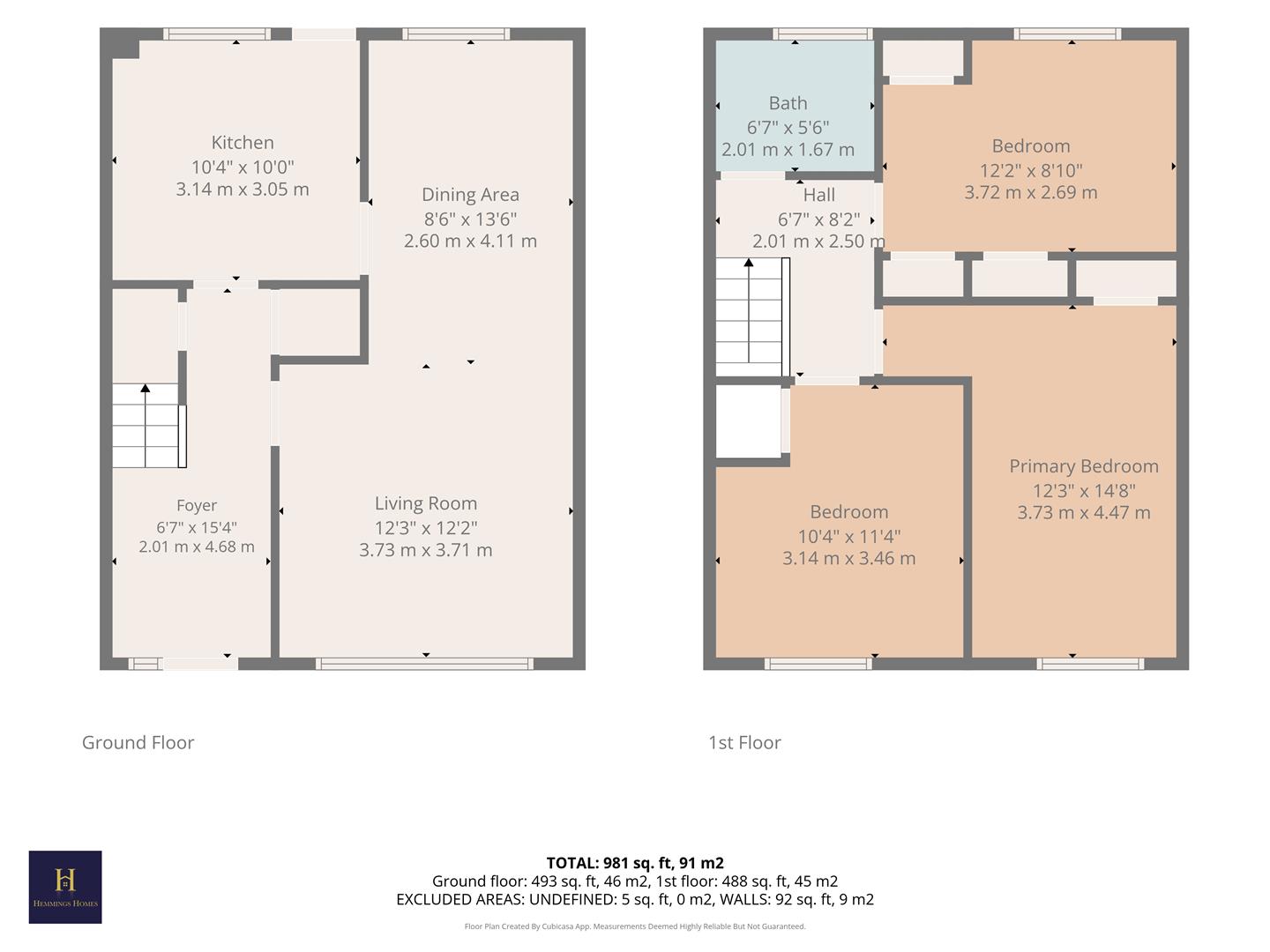 70, Carron Court, Glasgow floorplan