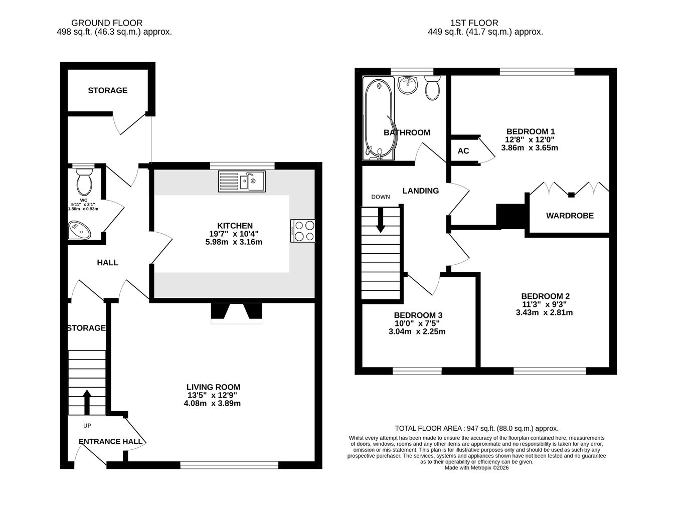 3, Dan-Y-Bryn, Abergavenny floorplan