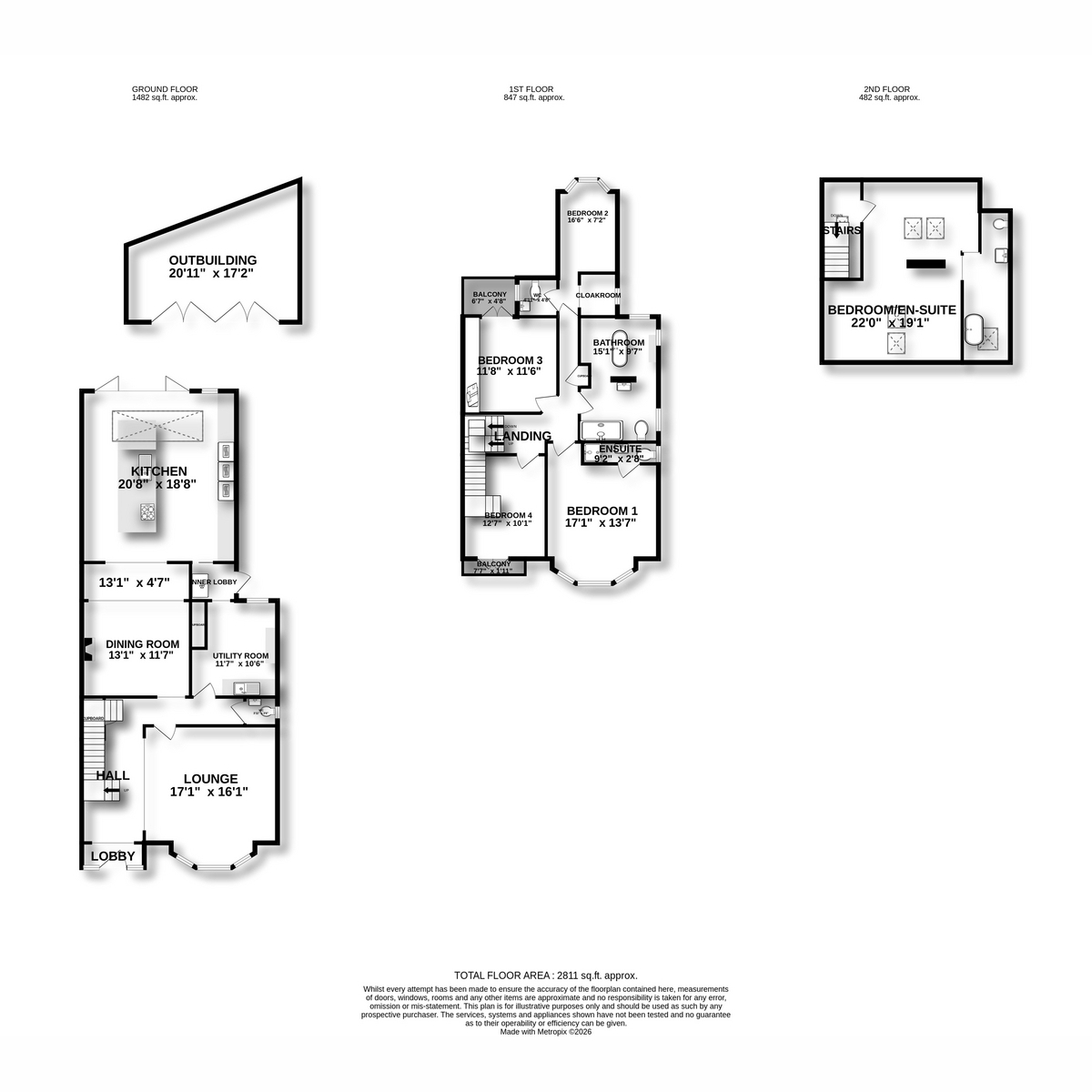 26, Crowstone Avenue, Westcliff-on-sea floorplan