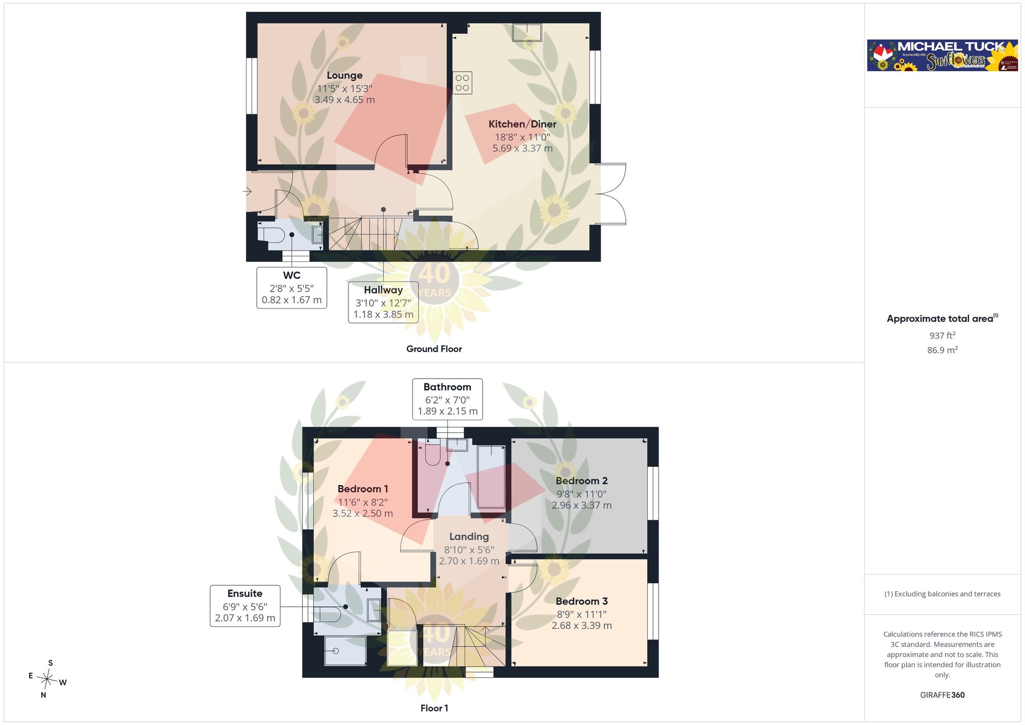 4 Claydon Way, Tewkesbury floorplan