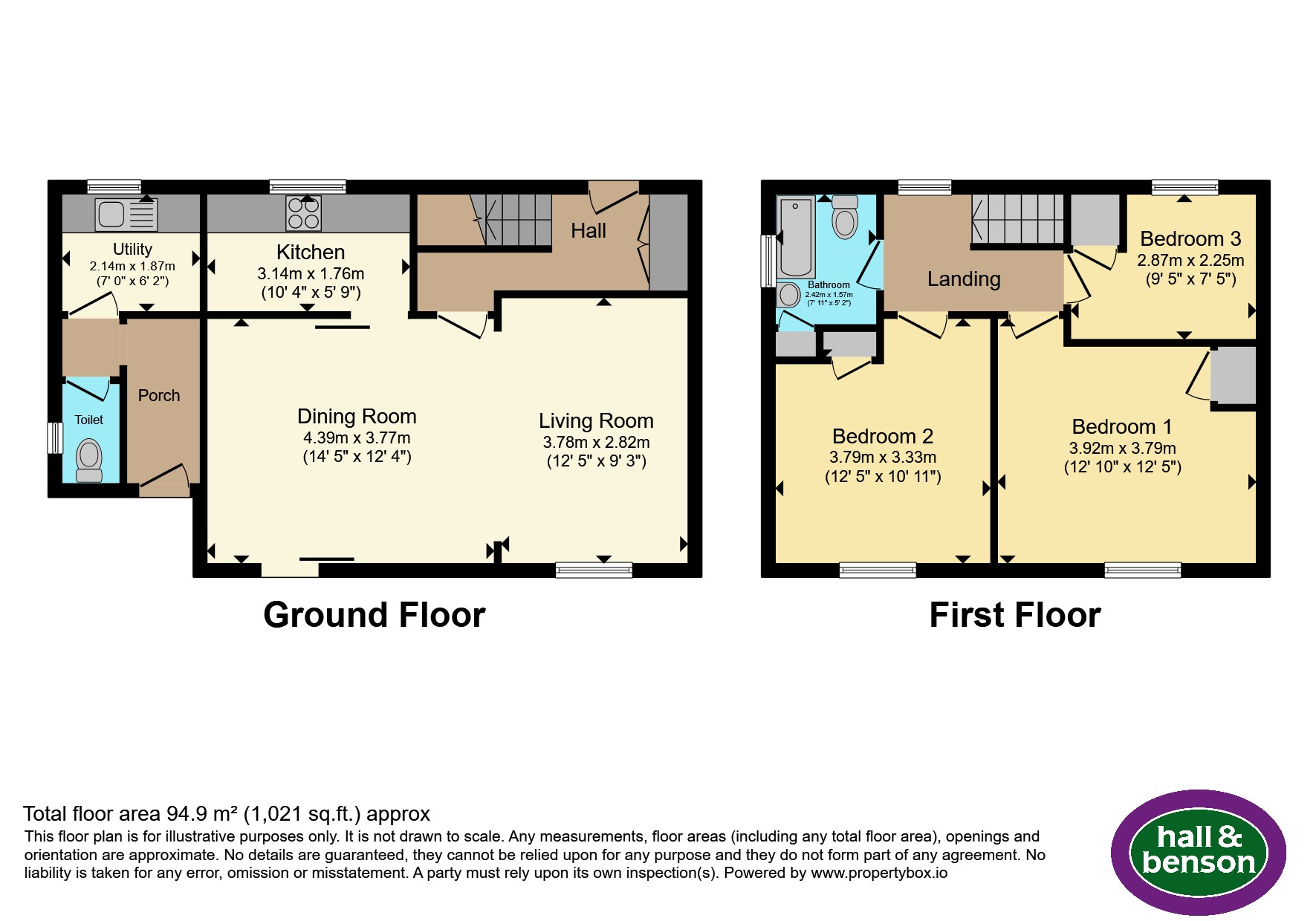 93, Woodfield Road, Nottingham floorplan