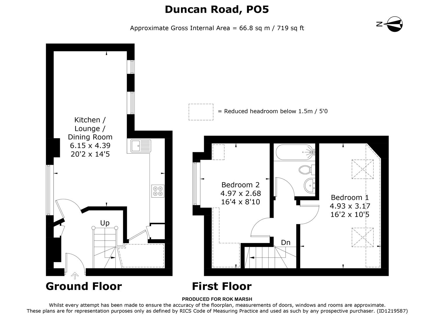 1A, Duncan Road, Southsea floorplan