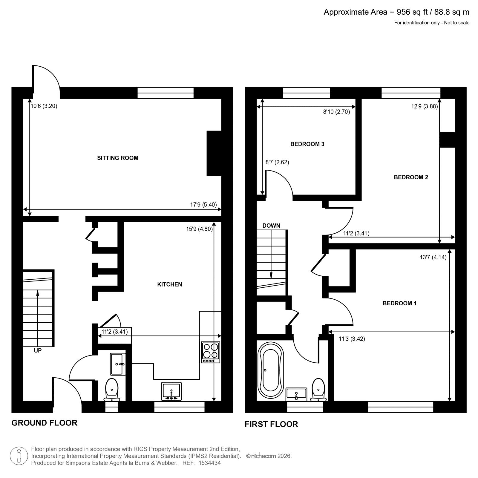 15, Copse Side, Farncombe floorplan