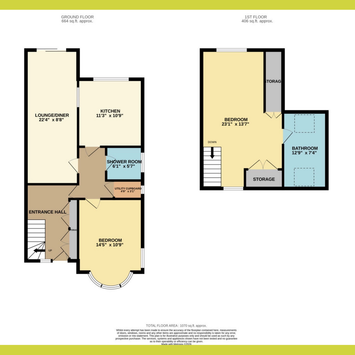 61, Oxford Road, Rochford floorplan