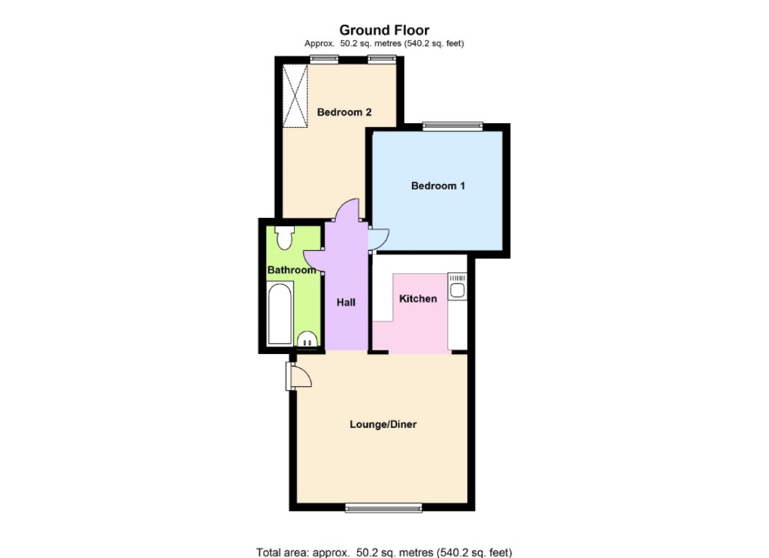 Flat 7, Greenacre Court,, Kingsmoor Road, Pembrokeshire floorplan