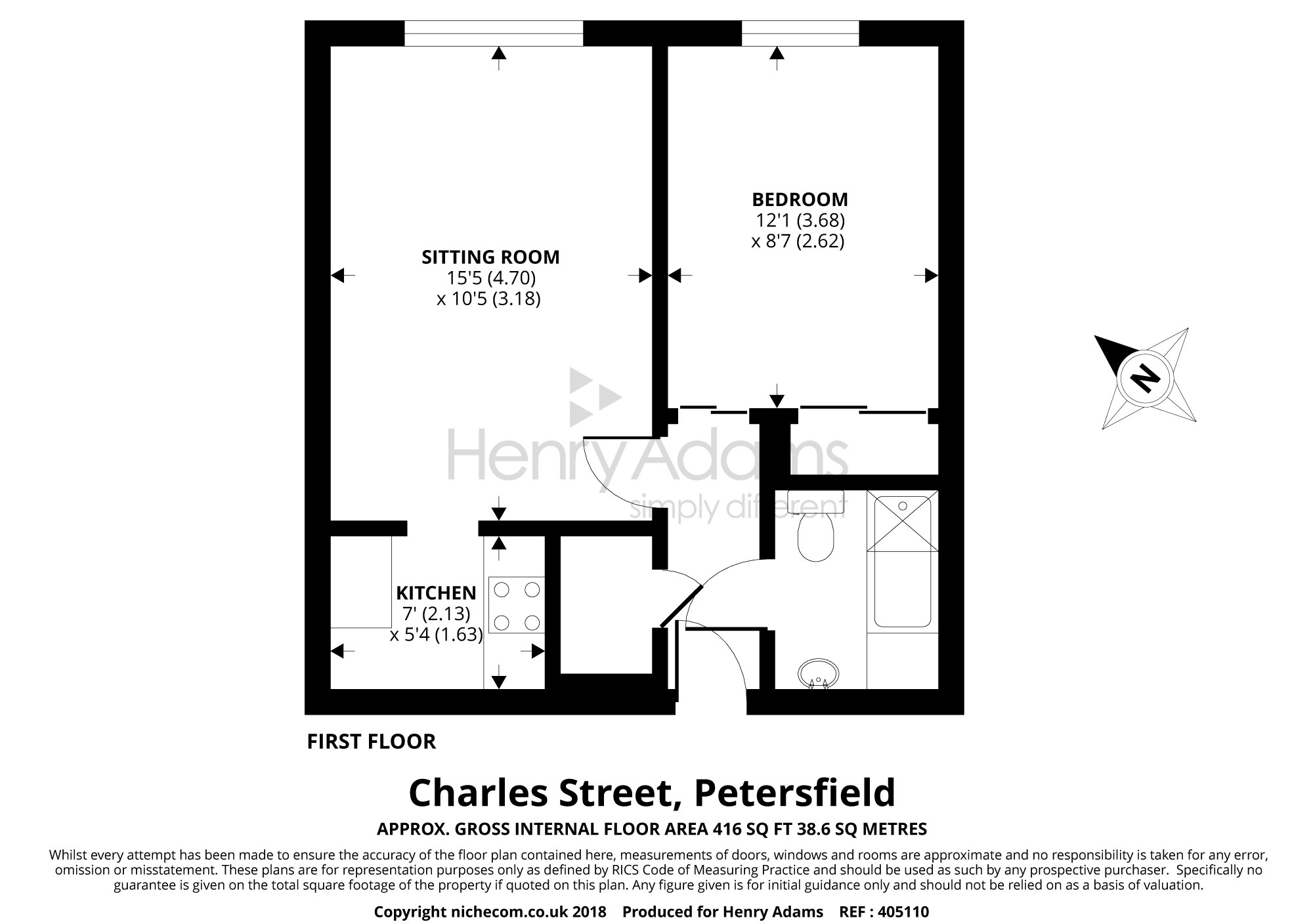 1 Bedrooms  to rent in Lavant Court, Charles Street, Petersfield GU32