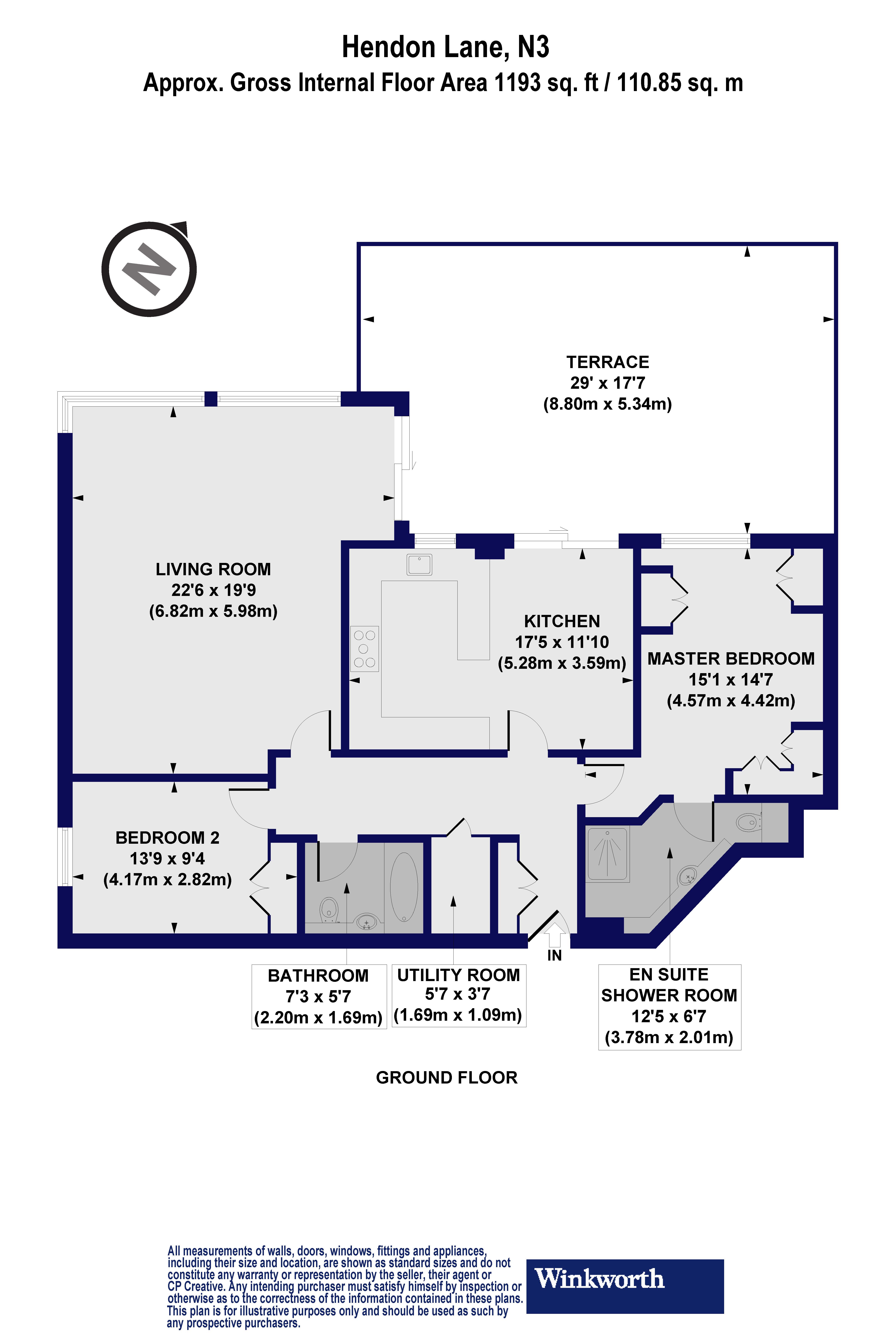 Flat 2, 80, Hendon Lane, London floorplan