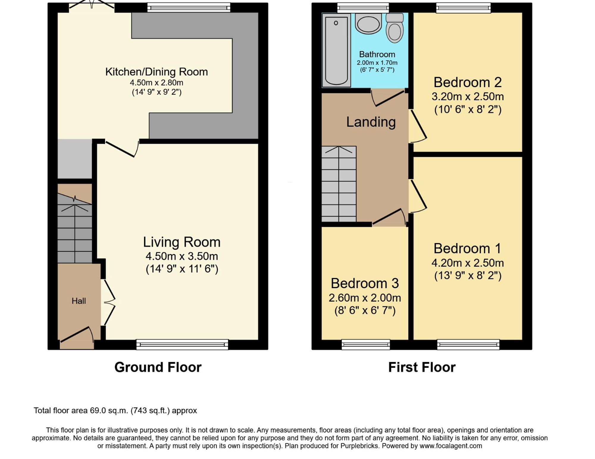 9 Peterhouse Walk, Wigan floorplan
