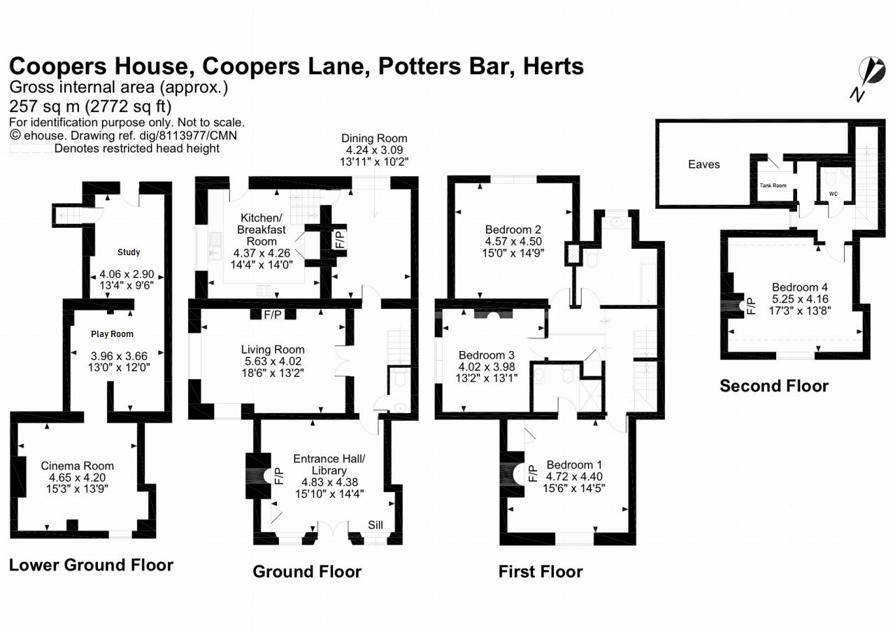 4 bed semidetached house for sale in Coopers Lane, Potters Bar EN6