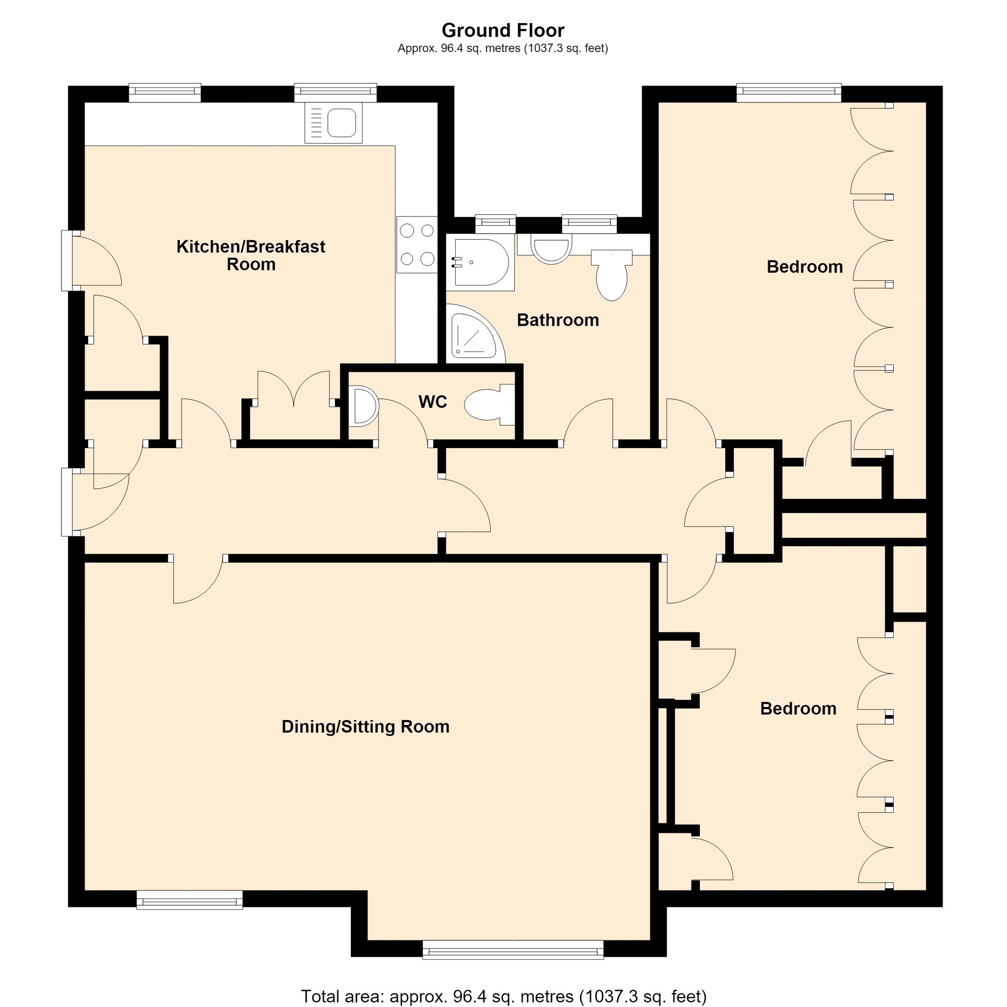 26 Stoneygate Court, Leicester floorplan