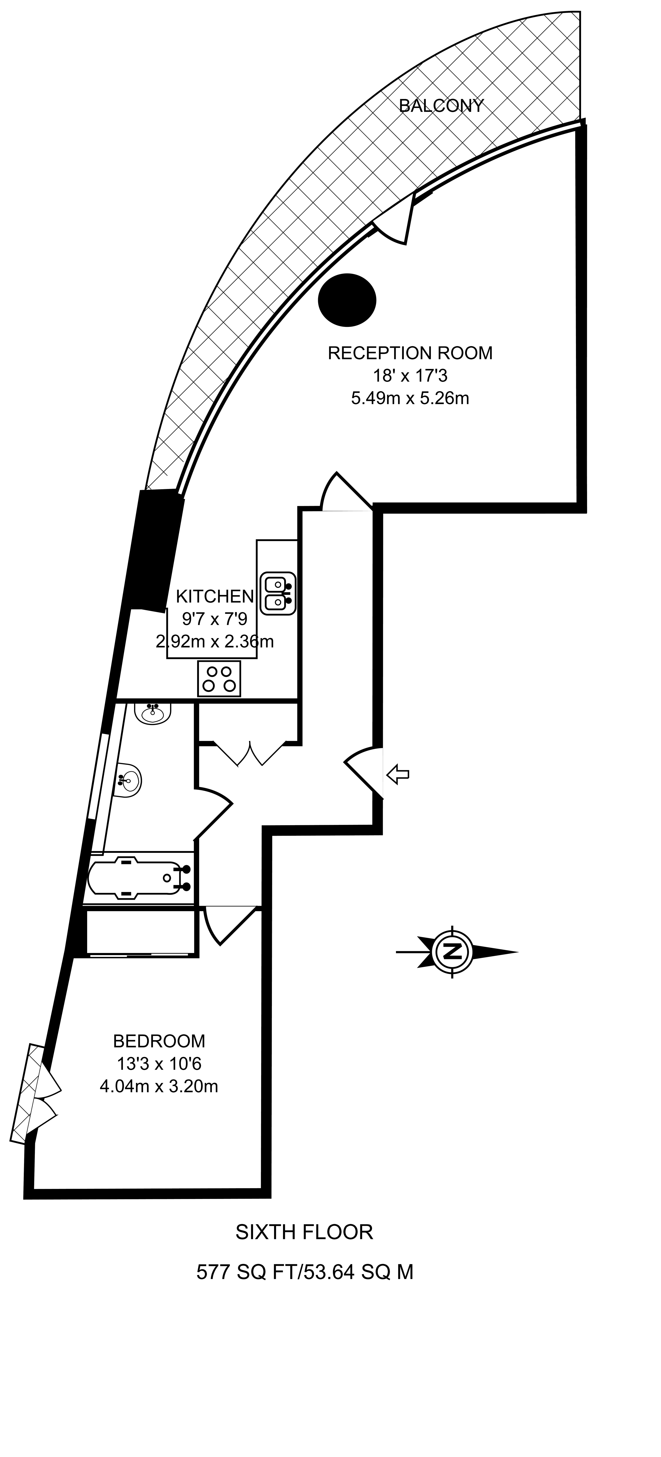 1 Bedrooms Flat to rent in Michigan Building, Canary Wharf E14