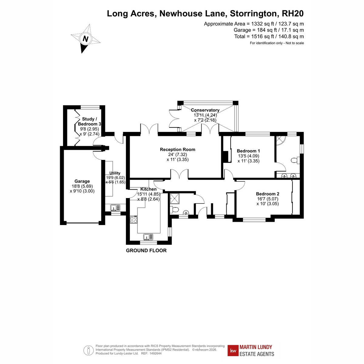 Long Acres, Newhouse Lane, Storrington floorplan