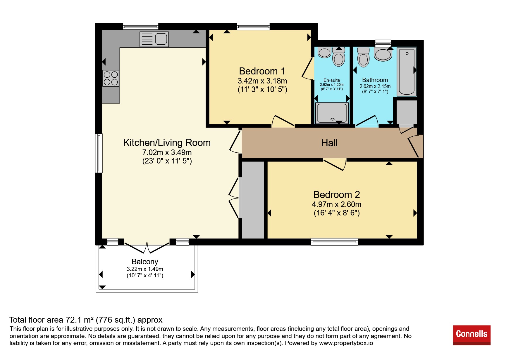 Flat 9, Stanmore Court, 54, Stanmore Crescent, Carterton floorplan