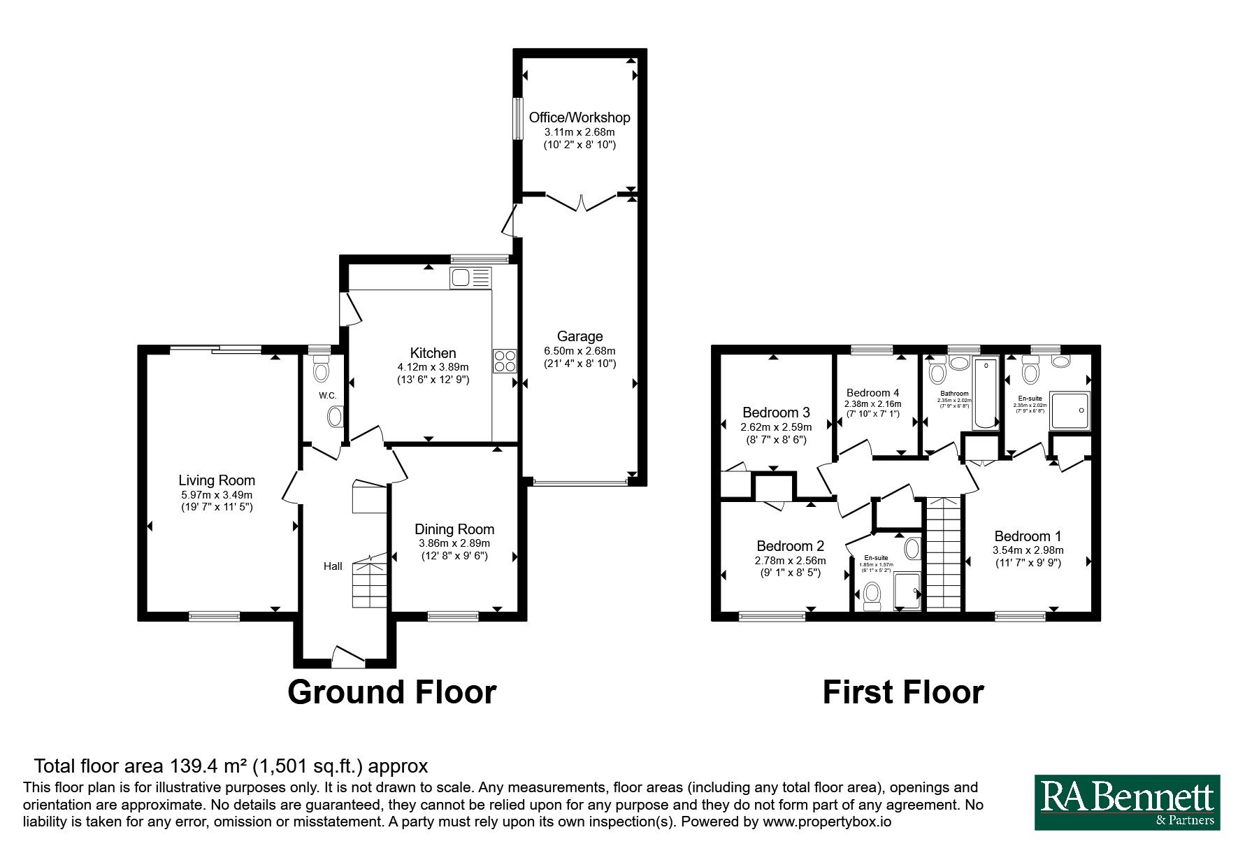 32, Quinton Close, Warwickshire floorplan