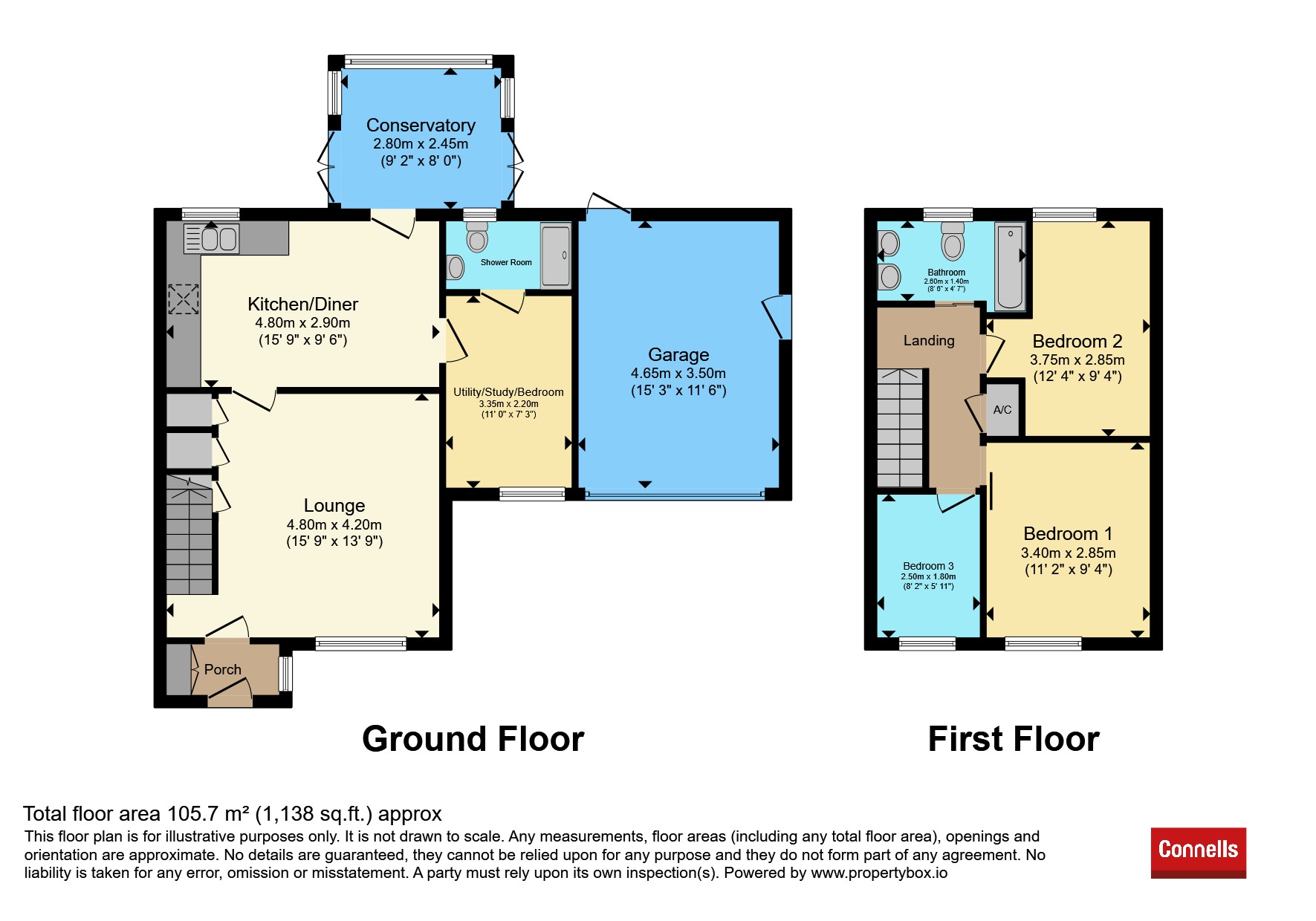 124, Hedgelands, Peterborough floorplan