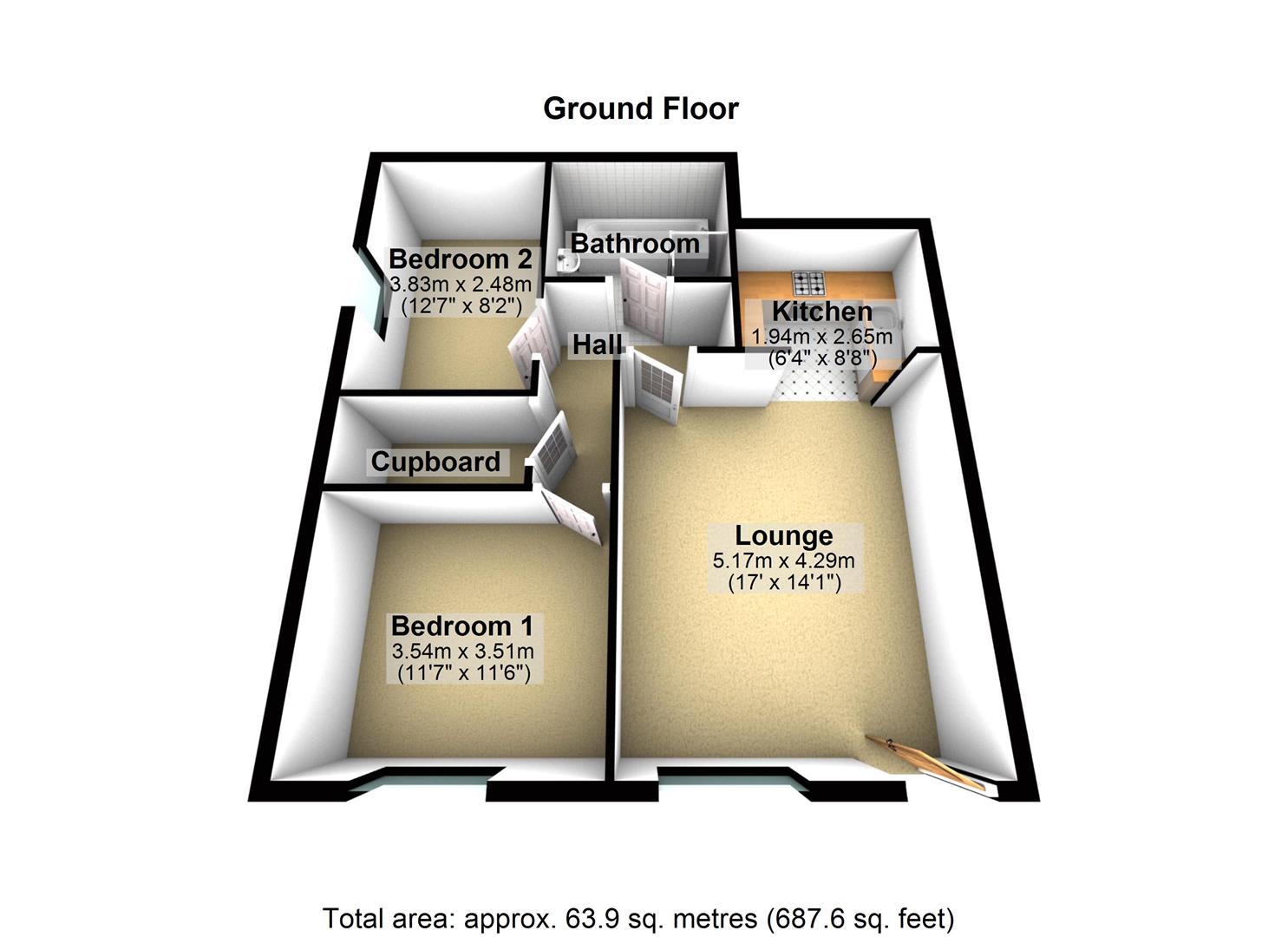6 Chapel Court, Great North Road, Leeds floorplan