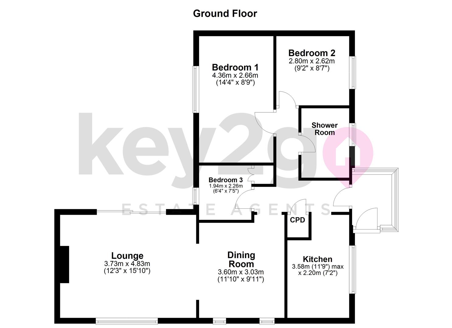 21, Cranford Drive, Sheffield floorplan