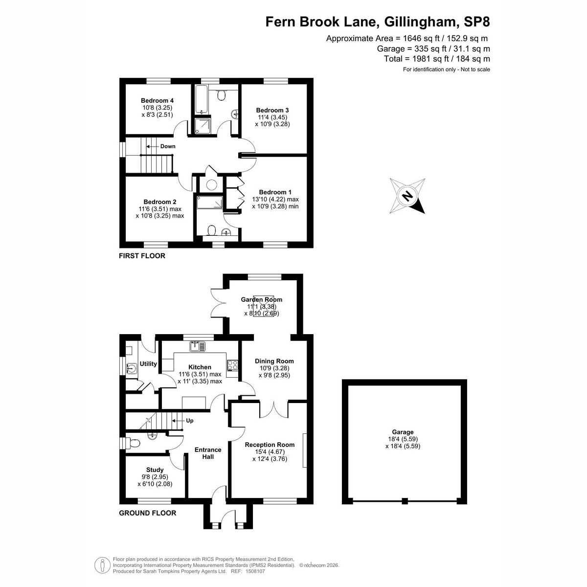 55, Fern Brook Lane, Gillingham floorplan