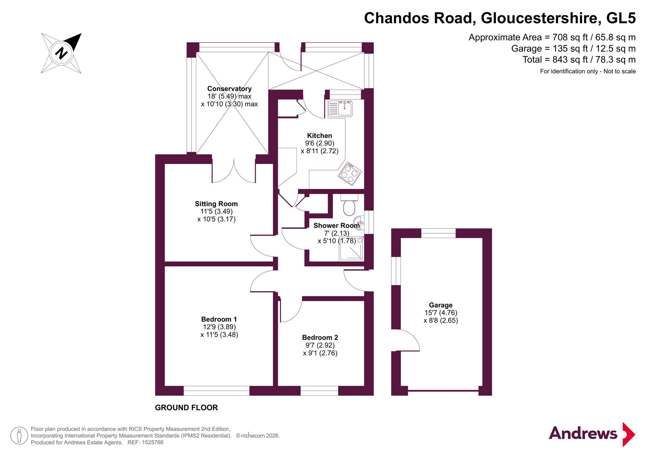 60, Chandos Road, Gloucestershire floorplan