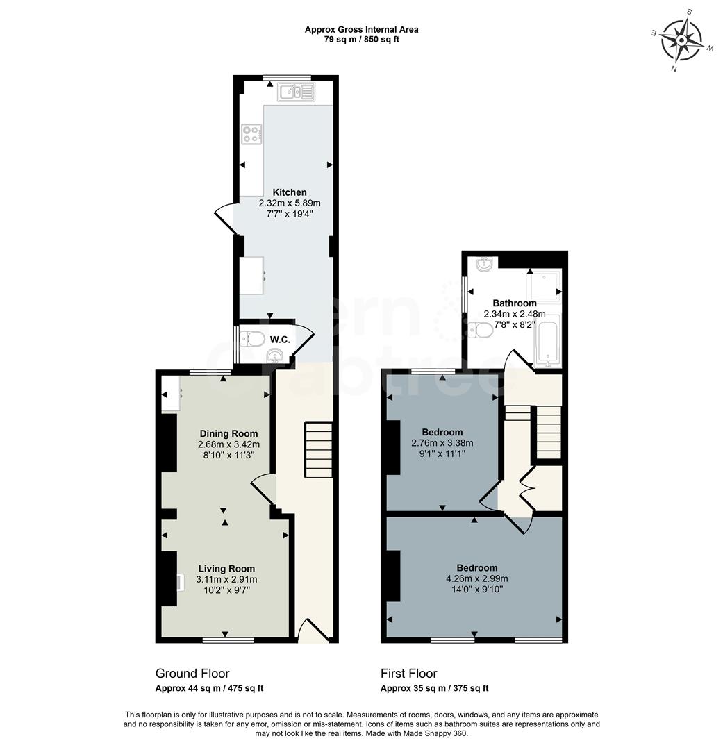 13, Chancery Lane, Cardiff floorplan