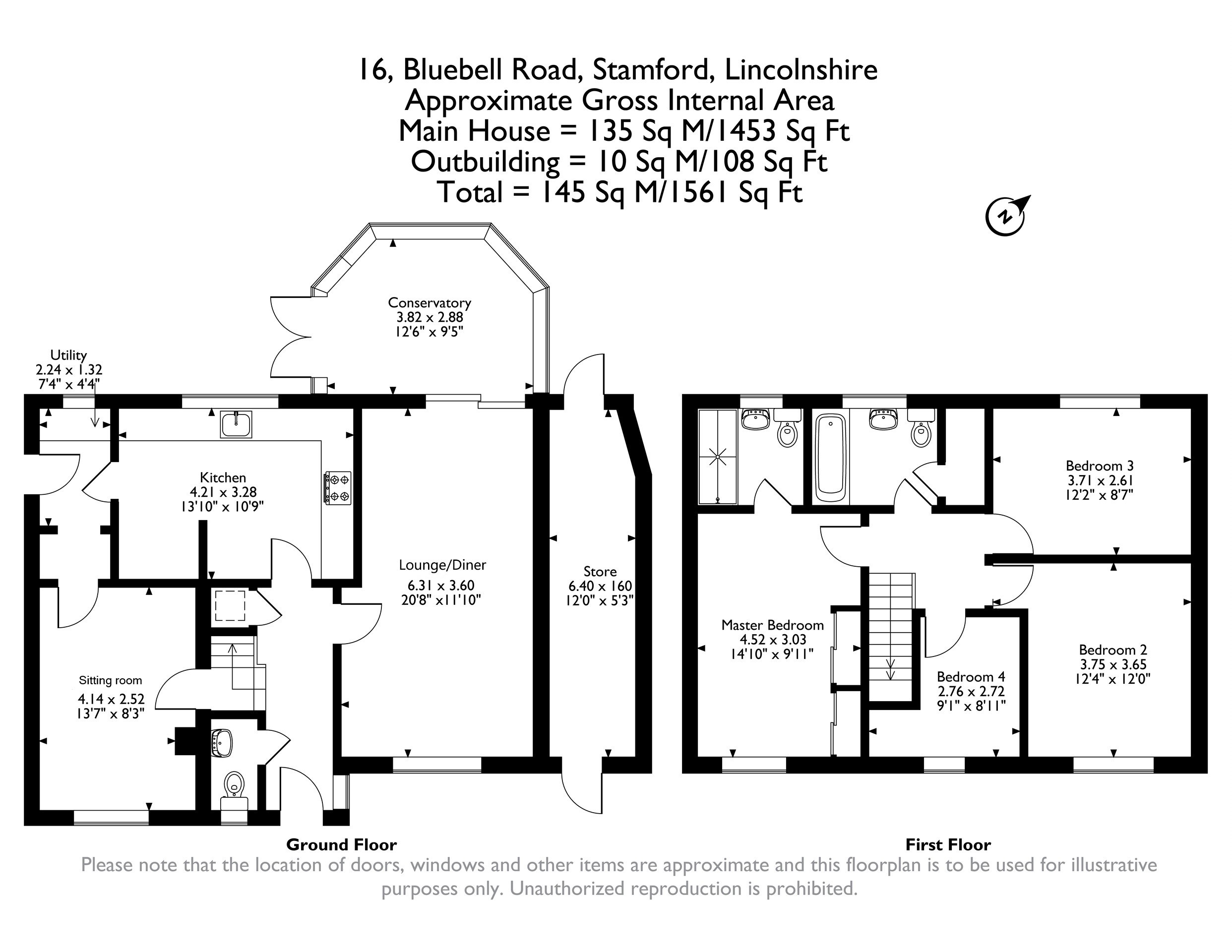 16, Bluebell Road, Stamford floorplan