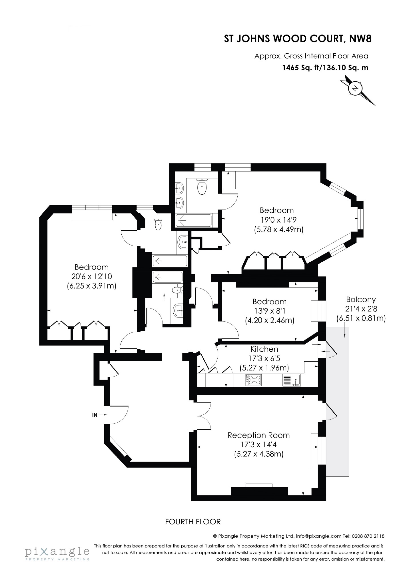 3 Bedrooms Flat to rent in St Johns Wood Court, St Johns Wood Road, London NW8