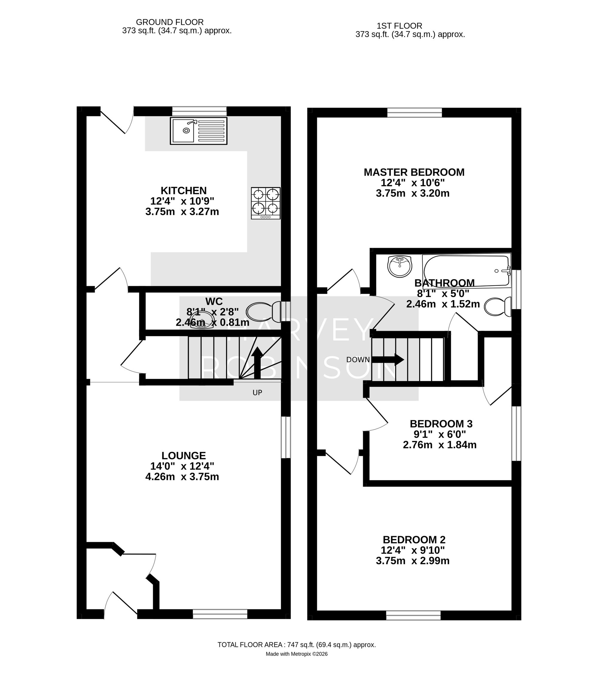 43 Aversley Road, Huntingdon floorplan